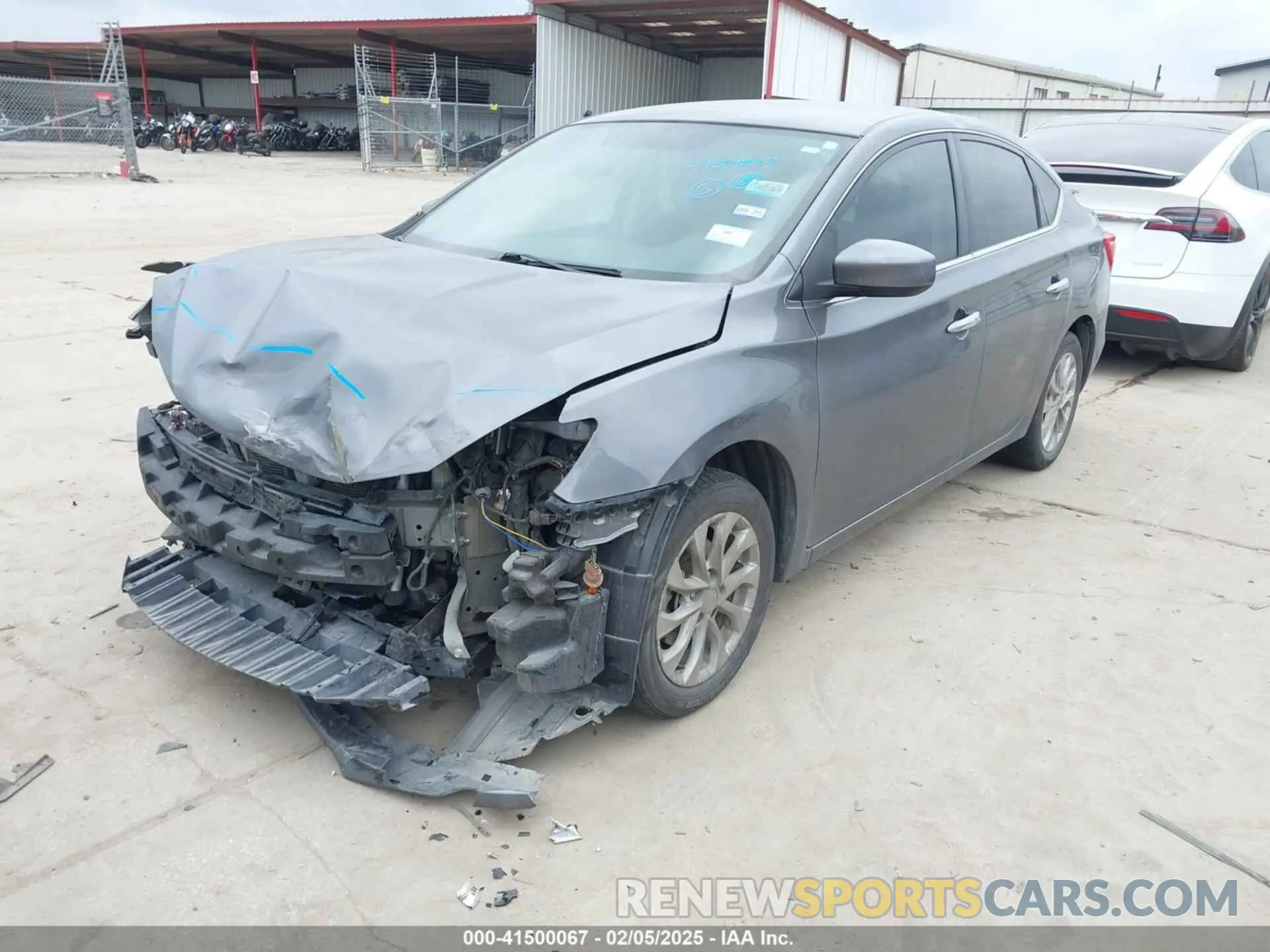 2 Photograph of a damaged car 3N1AB7AP7KY277386 NISSAN SENTRA 2019