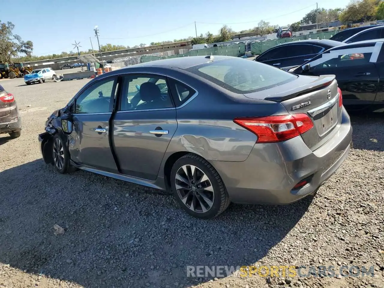 2 Photograph of a damaged car 3N1AB7AP7KY280496 NISSAN SENTRA 2019