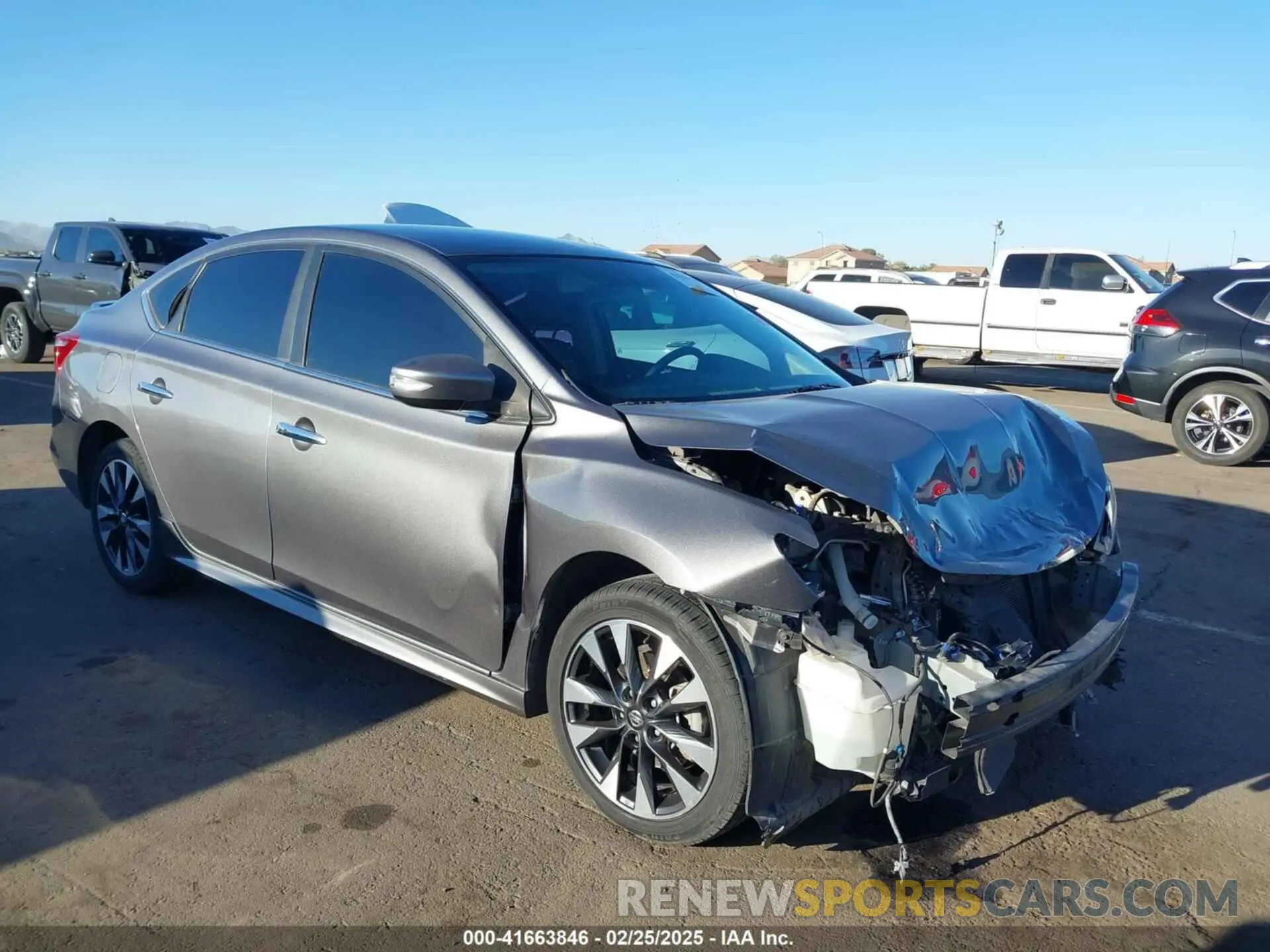1 Photograph of a damaged car 3N1AB7AP7KY288792 NISSAN SENTRA 2019