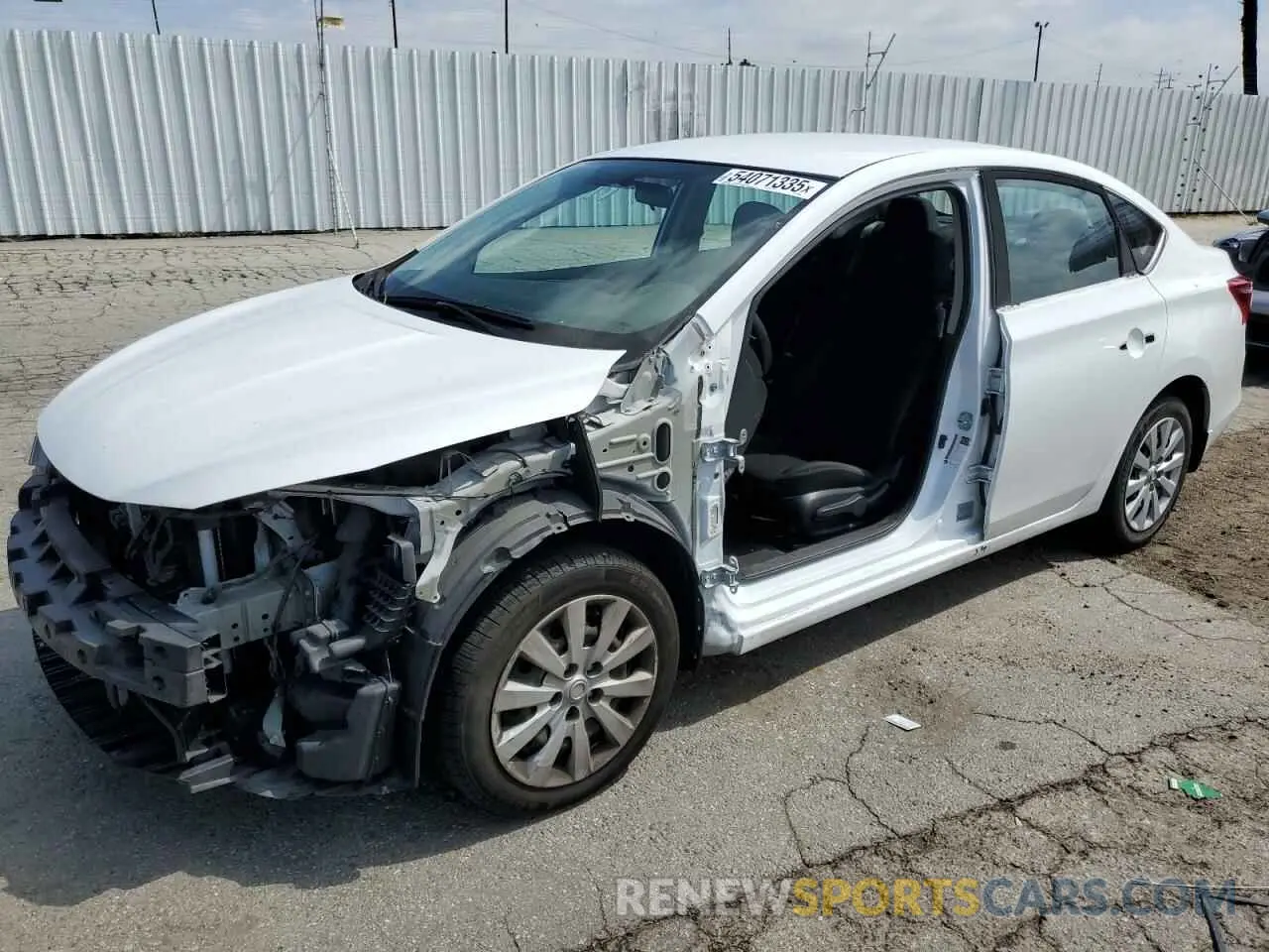 1 Photograph of a damaged car 3N1AB7AP7KY289067 NISSAN SENTRA 2019