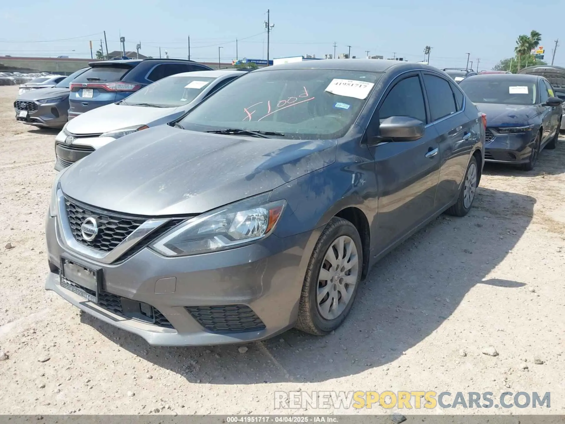 2 Photograph of a damaged car 3N1AB7AP7KY291207 NISSAN SENTRA 2019