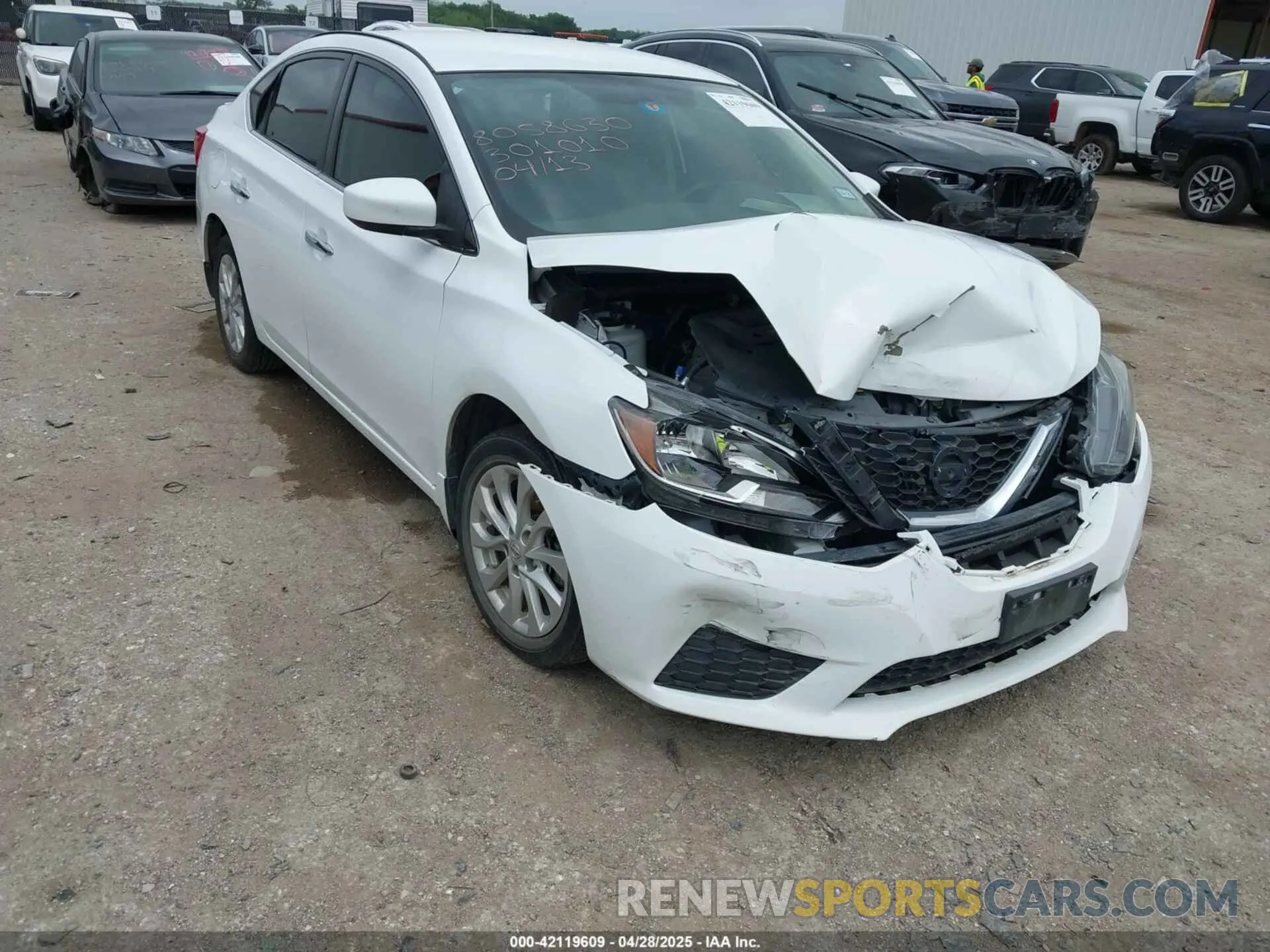 1 Photograph of a damaged car 3N1AB7AP7KY301010 NISSAN SENTRA 2019