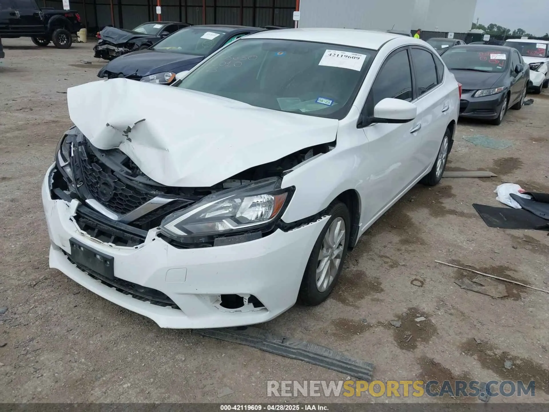 2 Photograph of a damaged car 3N1AB7AP7KY301010 NISSAN SENTRA 2019