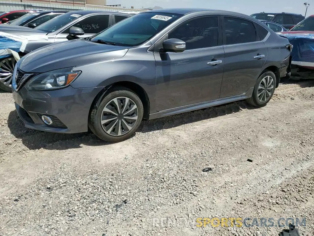 1 Photograph of a damaged car 3N1AB7AP7KY315344 NISSAN SENTRA 2019