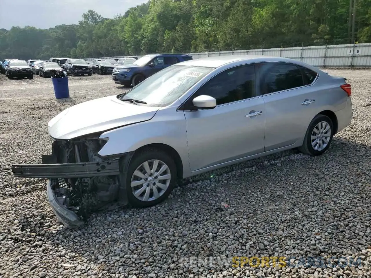 1 Photograph of a damaged car 3N1AB7AP7KY340387 NISSAN SENTRA 2019
