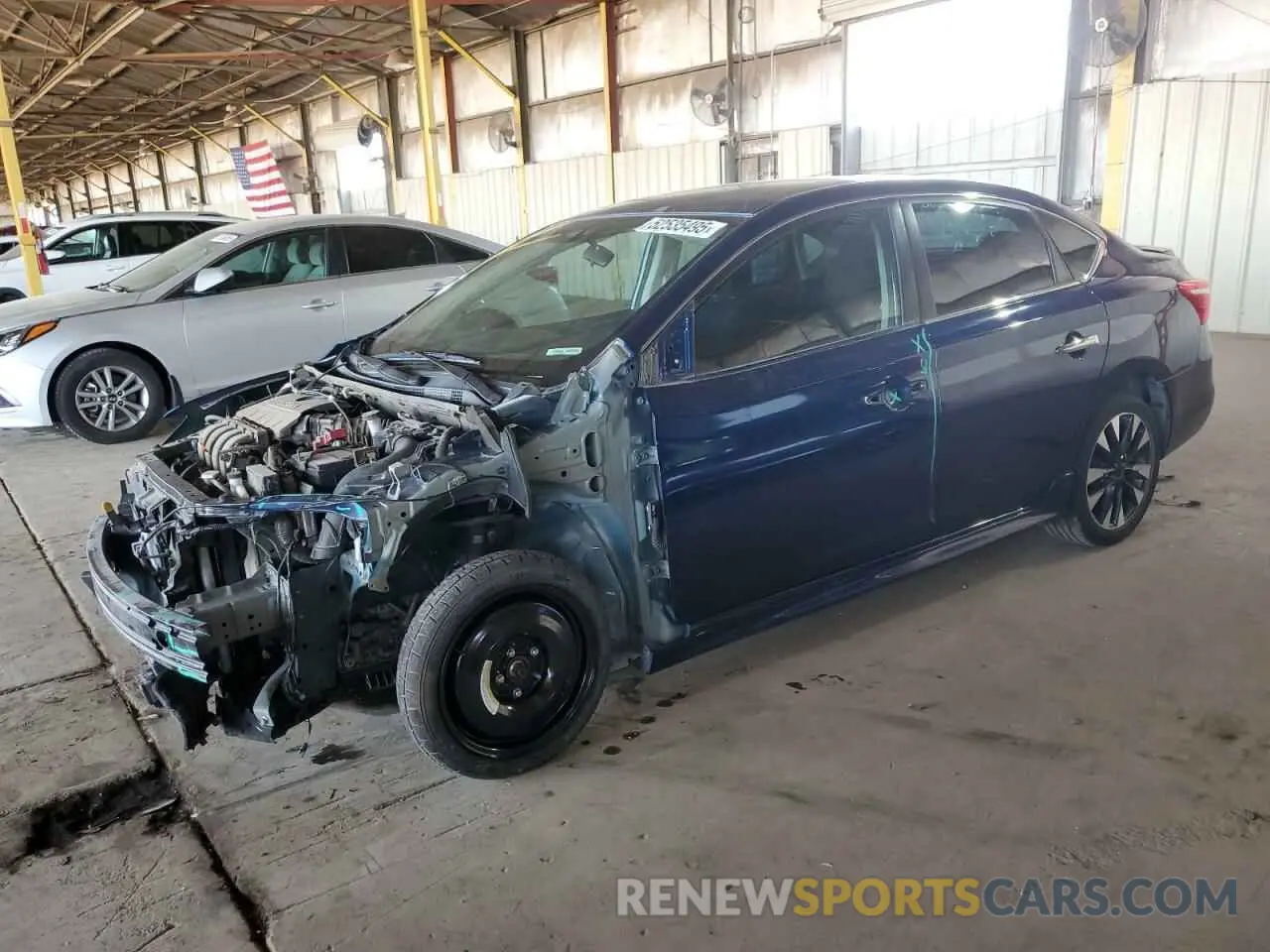 1 Photograph of a damaged car 3N1AB7AP7KY346593 NISSAN SENTRA 2019
