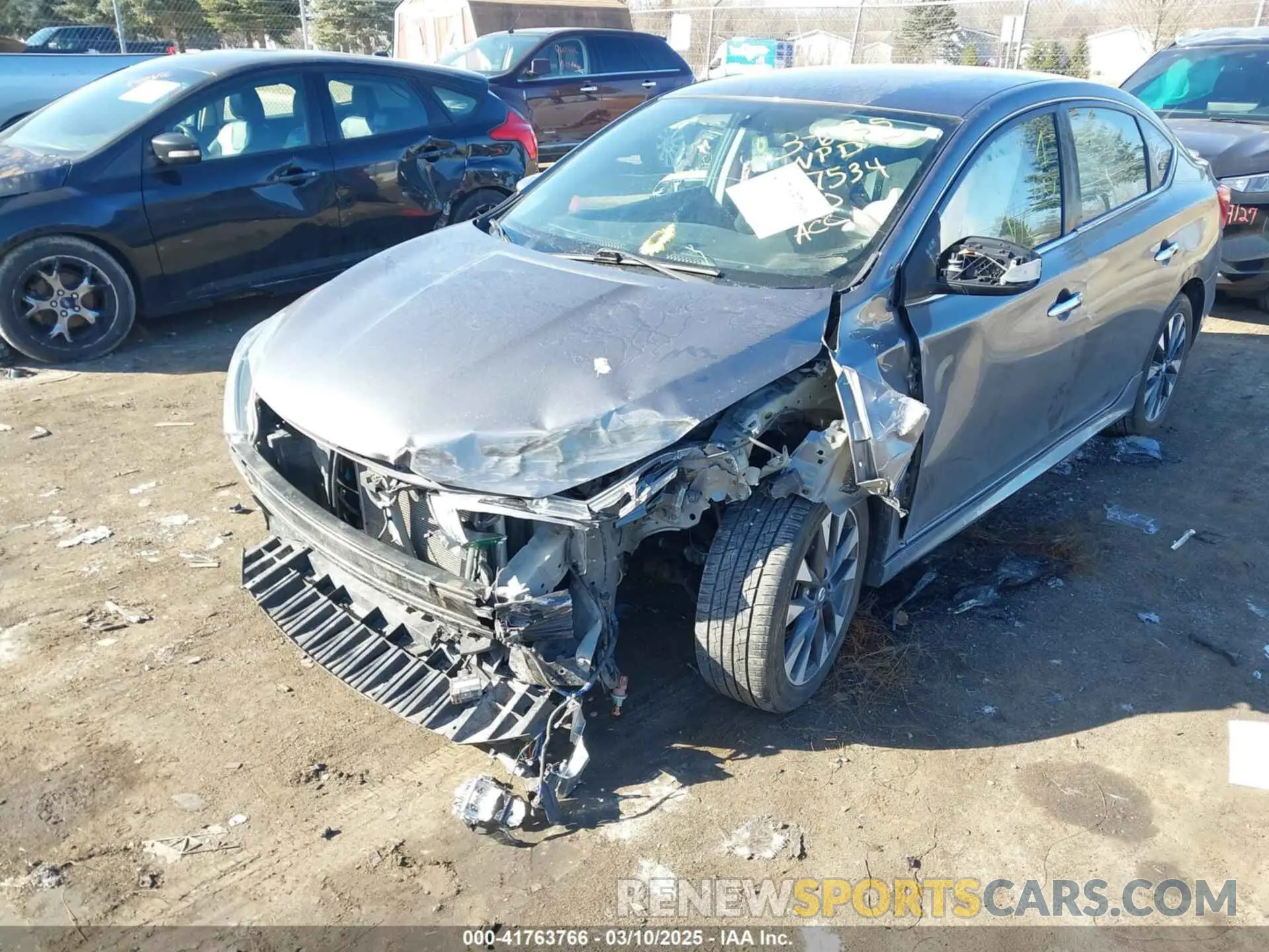 2 Photograph of a damaged car 3N1AB7AP7KY347534 NISSAN SENTRA 2019