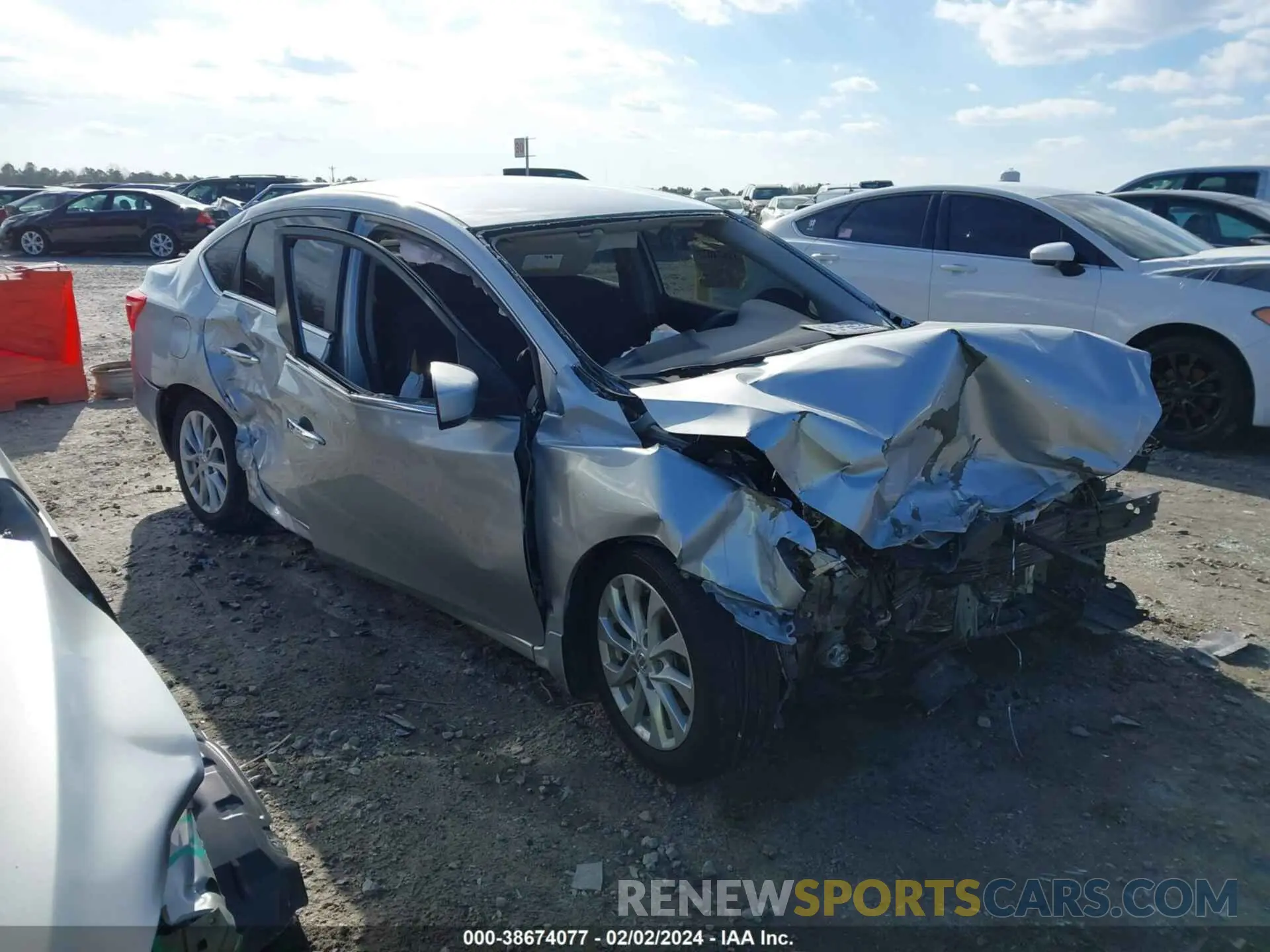 1 Photograph of a damaged car 3N1AB7AP7KY351695 NISSAN SENTRA 2019