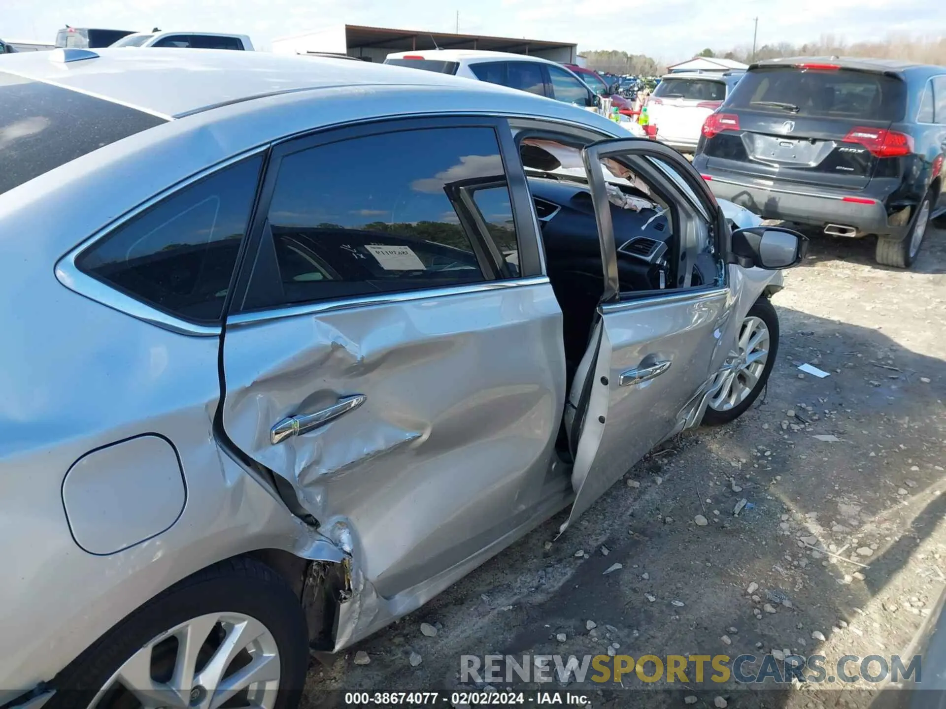 19 Photograph of a damaged car 3N1AB7AP7KY351695 NISSAN SENTRA 2019