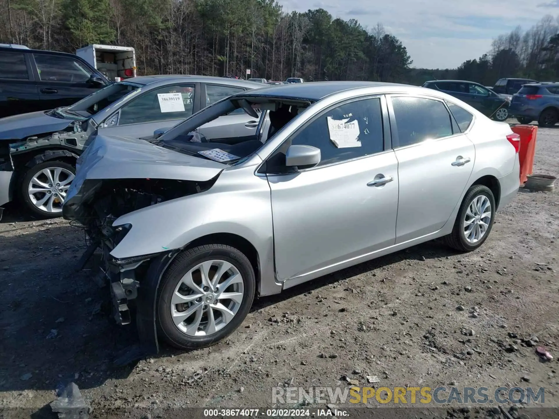 2 Photograph of a damaged car 3N1AB7AP7KY351695 NISSAN SENTRA 2019