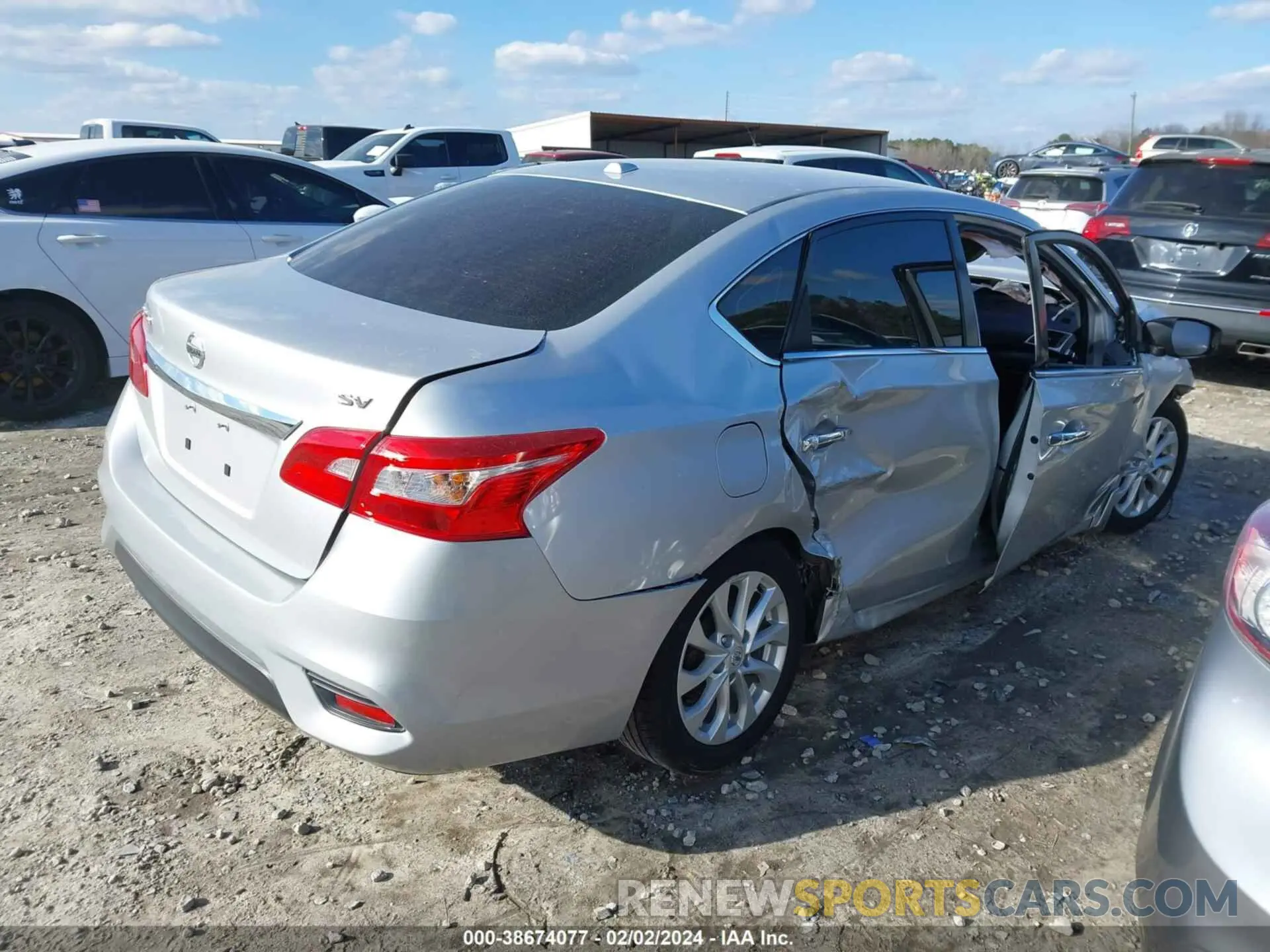 4 Photograph of a damaged car 3N1AB7AP7KY351695 NISSAN SENTRA 2019