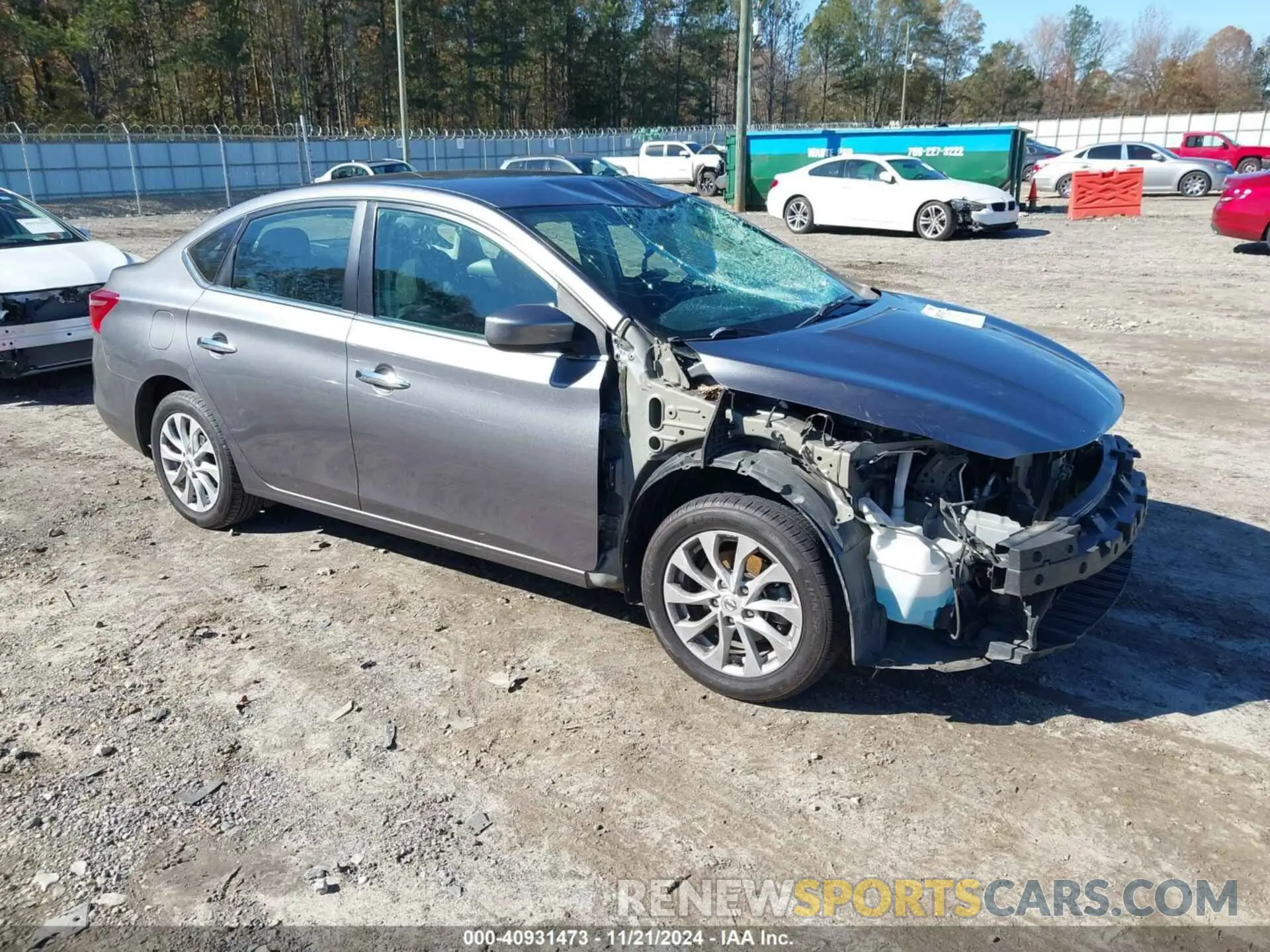1 Photograph of a damaged car 3N1AB7AP7KY353429 NISSAN SENTRA 2019
