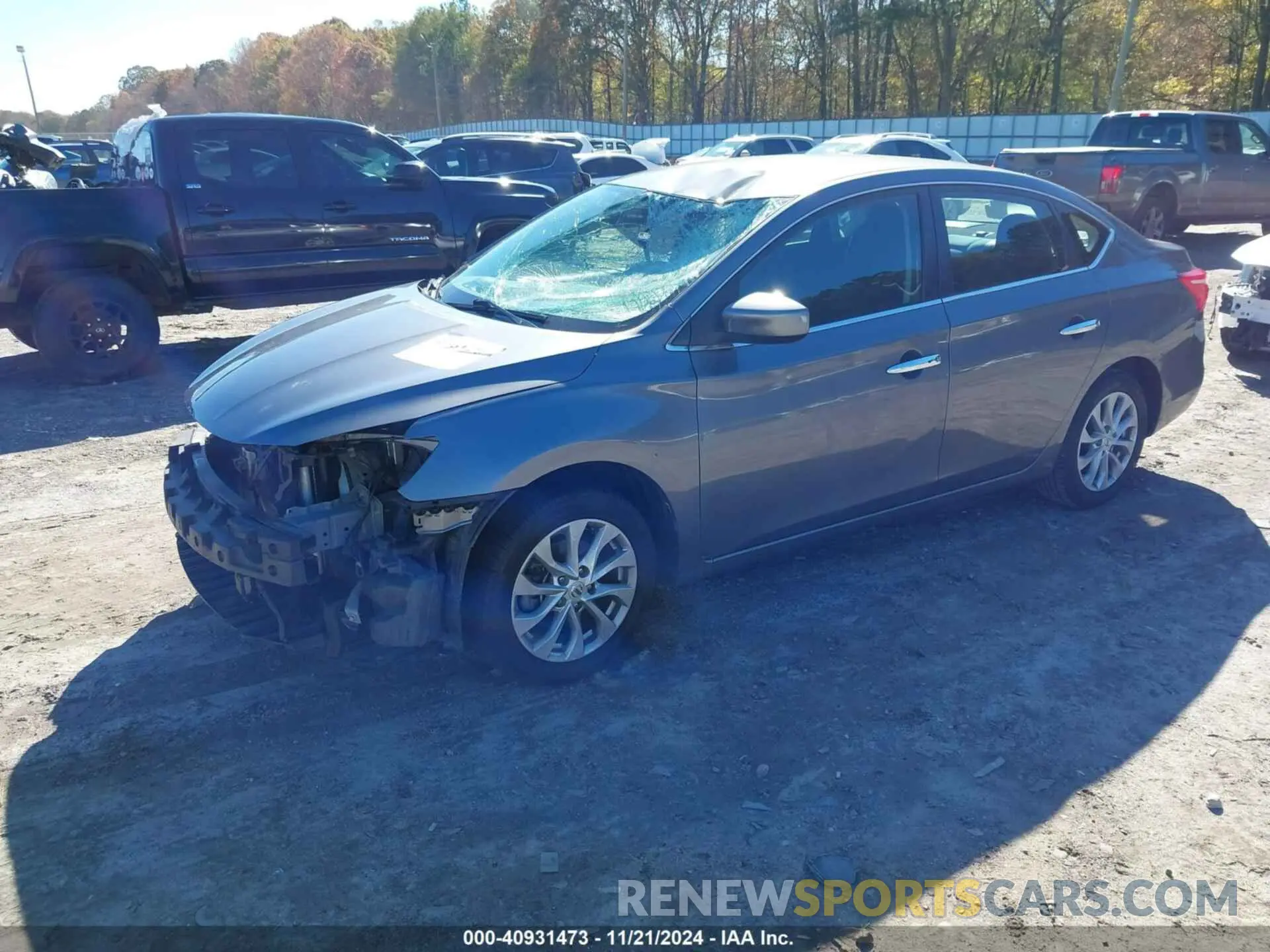 2 Photograph of a damaged car 3N1AB7AP7KY353429 NISSAN SENTRA 2019