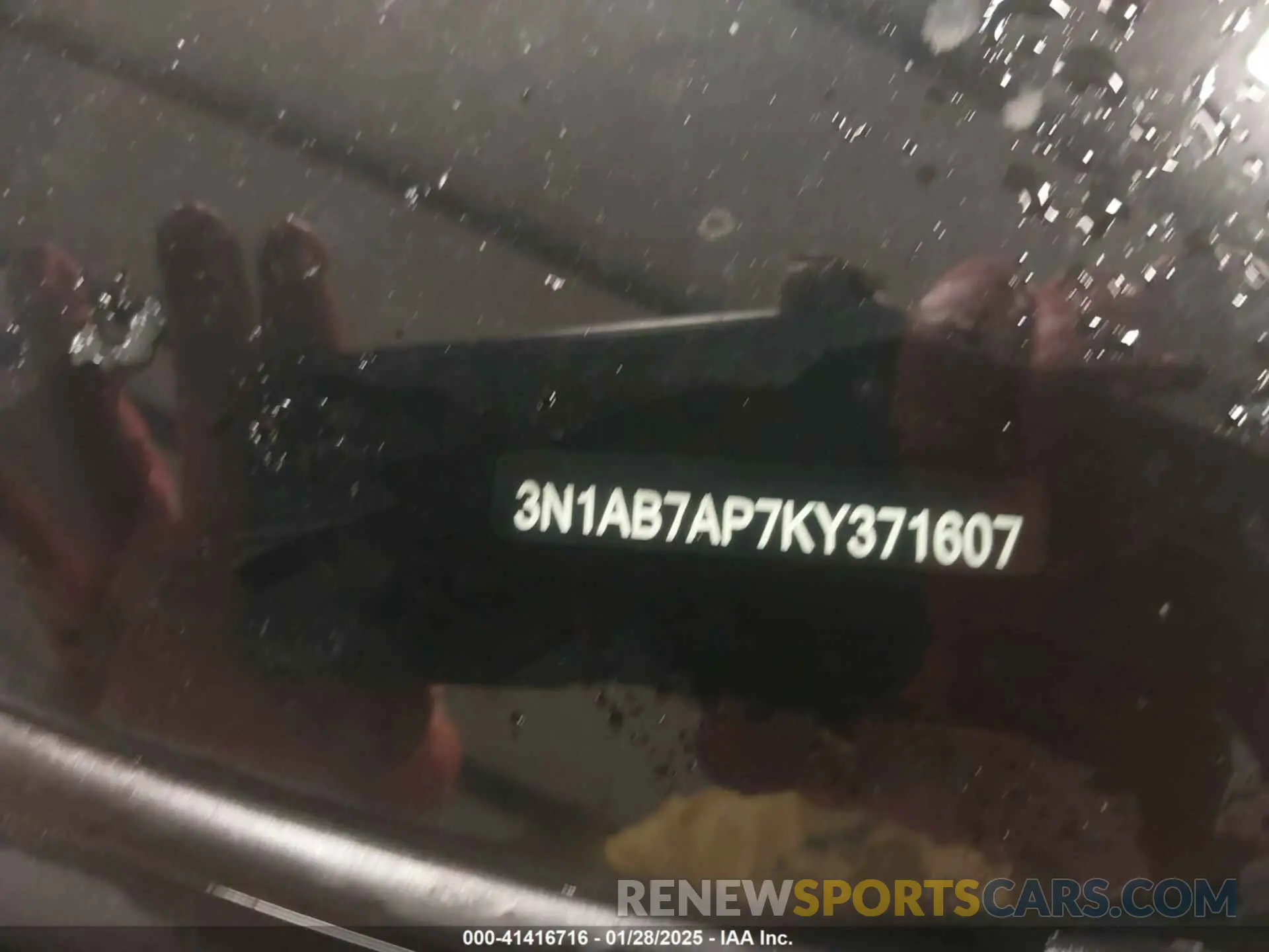 9 Photograph of a damaged car 3N1AB7AP7KY371607 NISSAN SENTRA 2019
