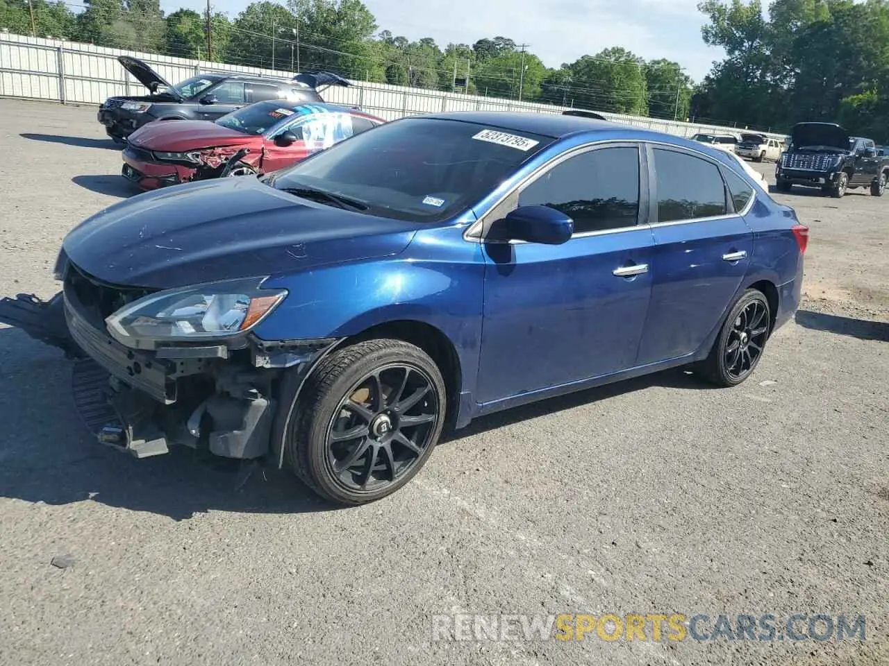 1 Photograph of a damaged car 3N1AB7AP7KY397463 NISSAN SENTRA 2019