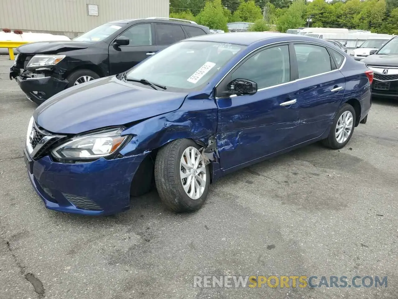 1 Photograph of a damaged car 3N1AB7AP7KY406923 NISSAN SENTRA 2019