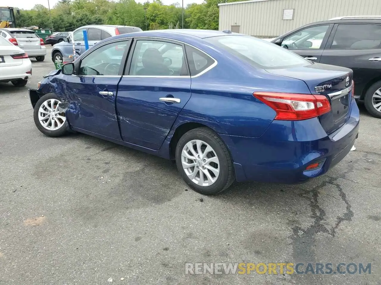 2 Photograph of a damaged car 3N1AB7AP7KY406923 NISSAN SENTRA 2019