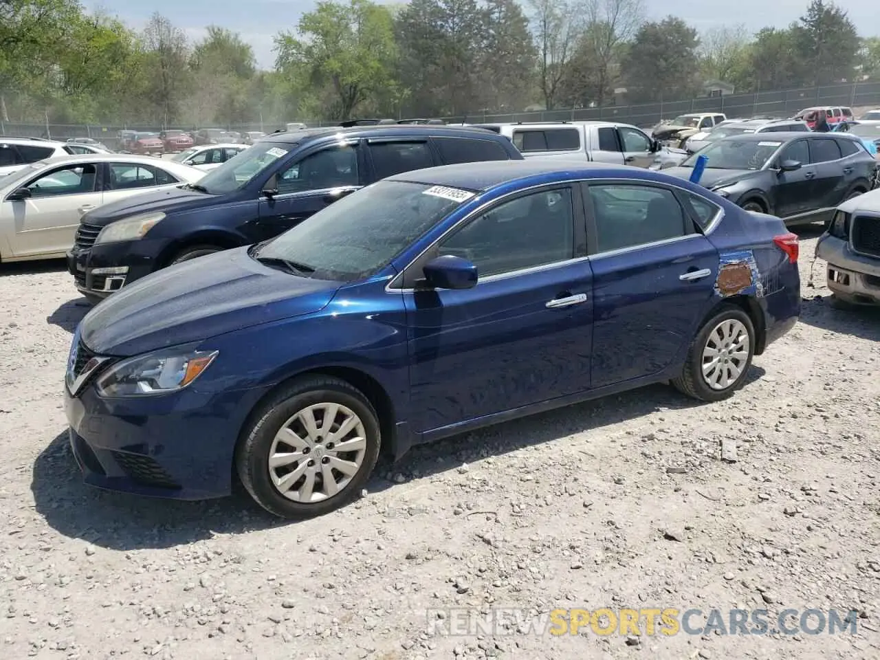 1 Photograph of a damaged car 3N1AB7AP7KY412379 NISSAN SENTRA 2019