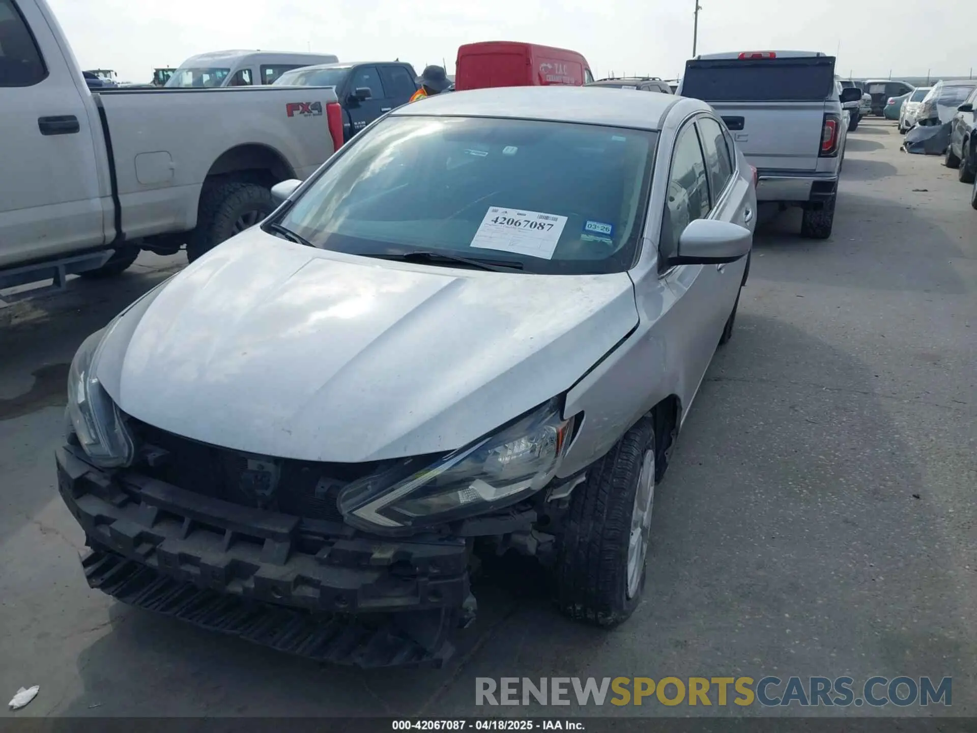 2 Photograph of a damaged car 3N1AB7AP7KY416478 NISSAN SENTRA 2019