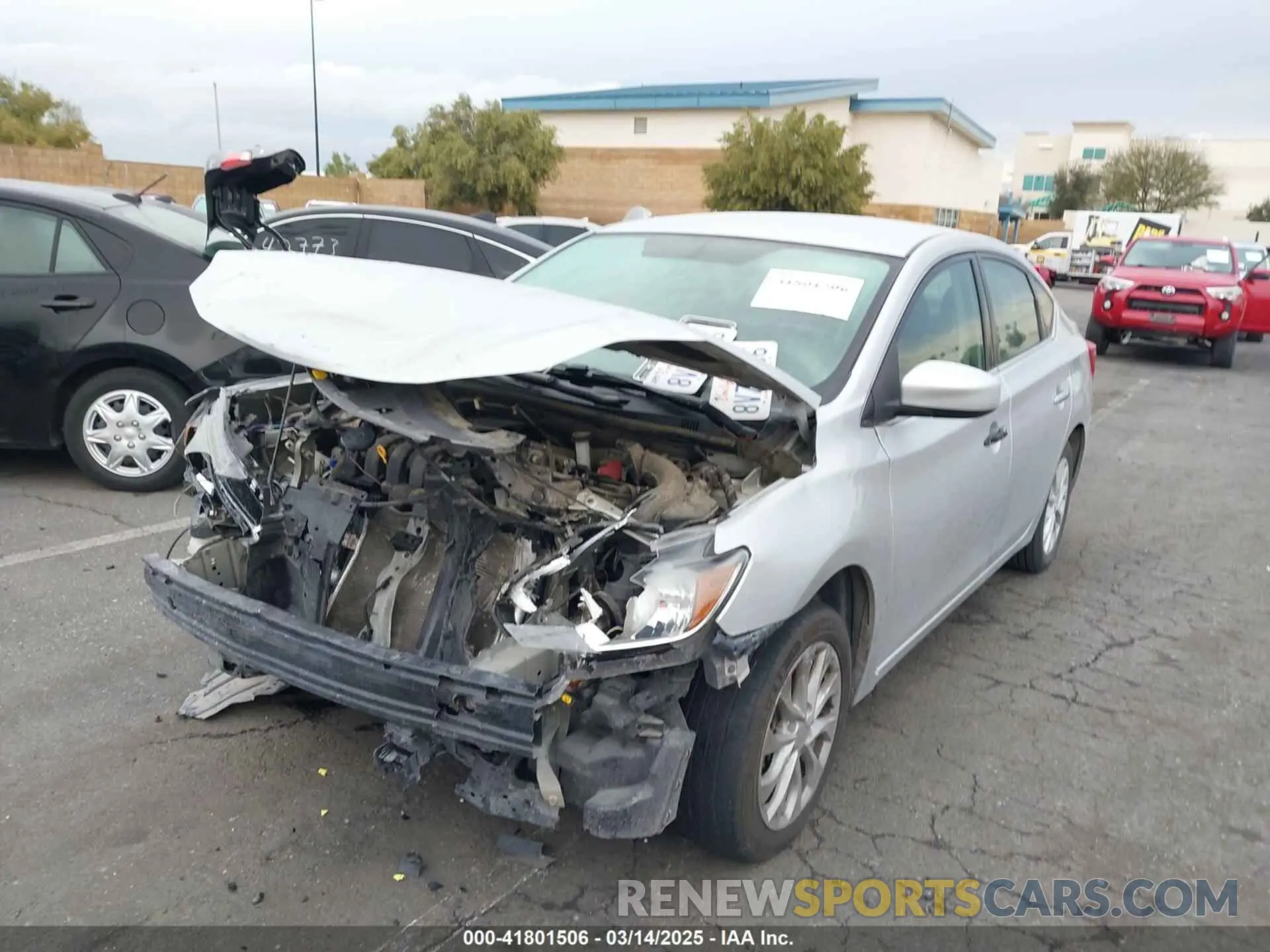 2 Photograph of a damaged car 3N1AB7AP7KY417341 NISSAN SENTRA 2019