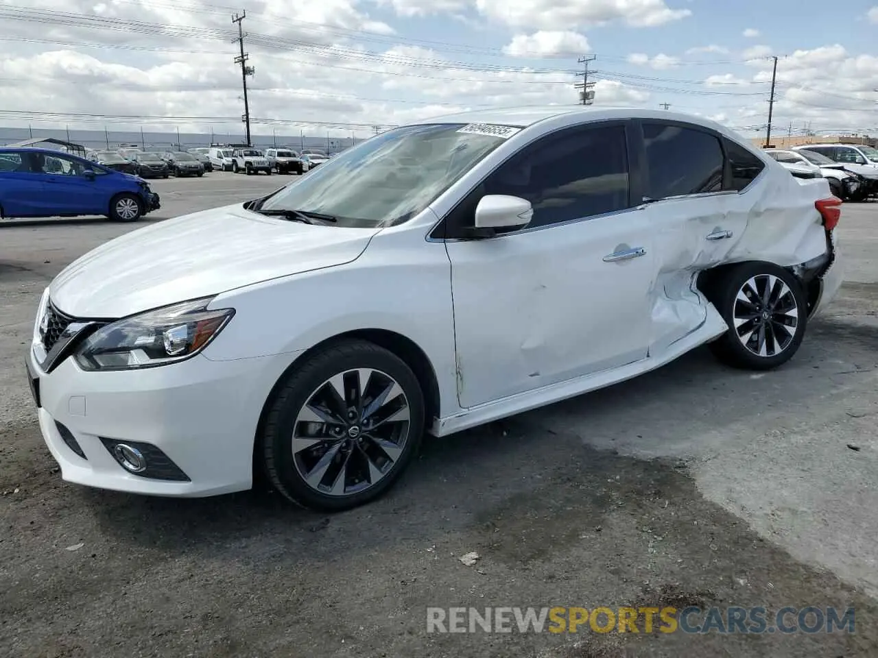 1 Photograph of a damaged car 3N1AB7AP7KY421440 NISSAN SENTRA 2019