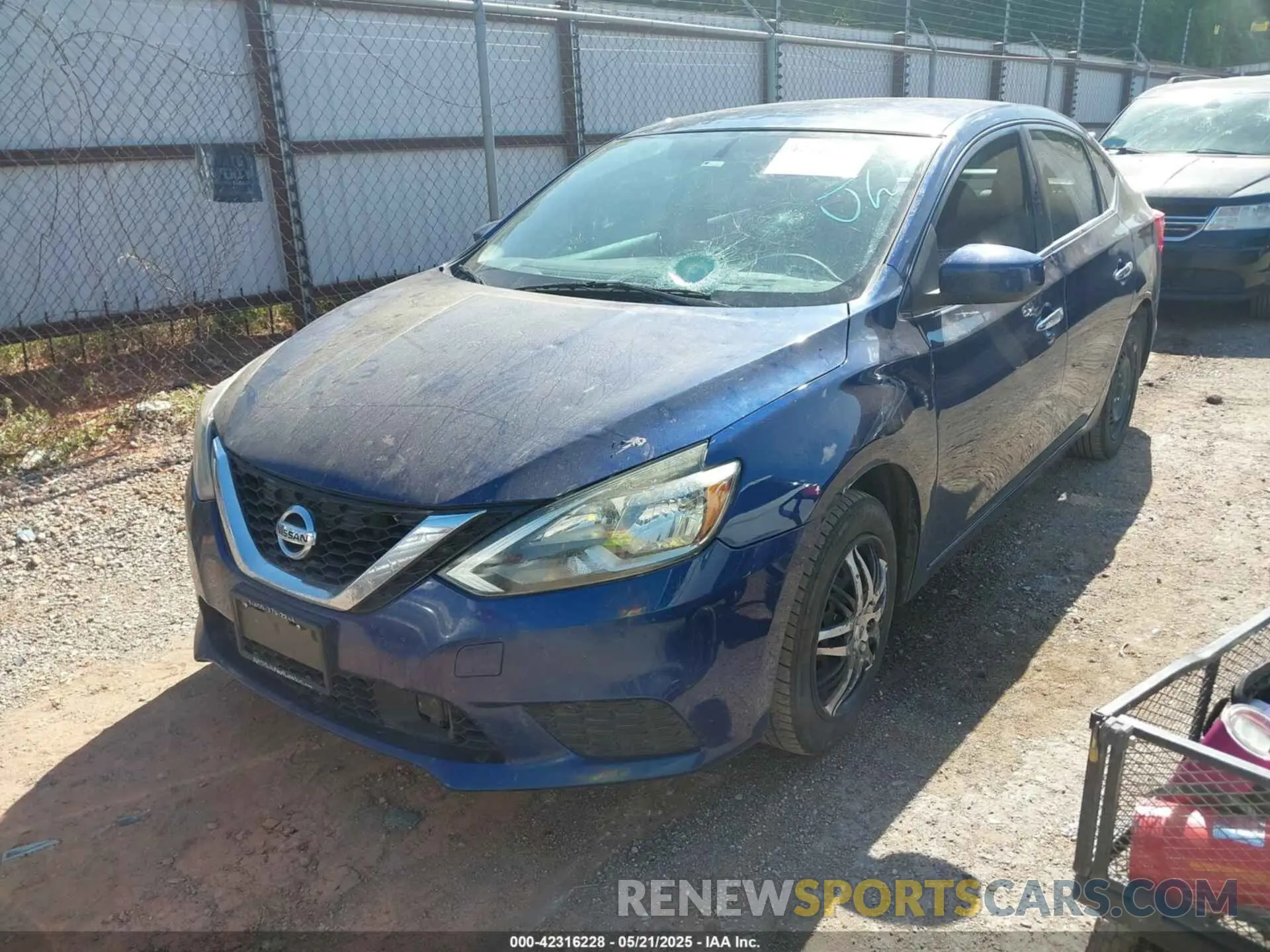 2 Photograph of a damaged car 3N1AB7AP7KY428596 NISSAN SENTRA 2019