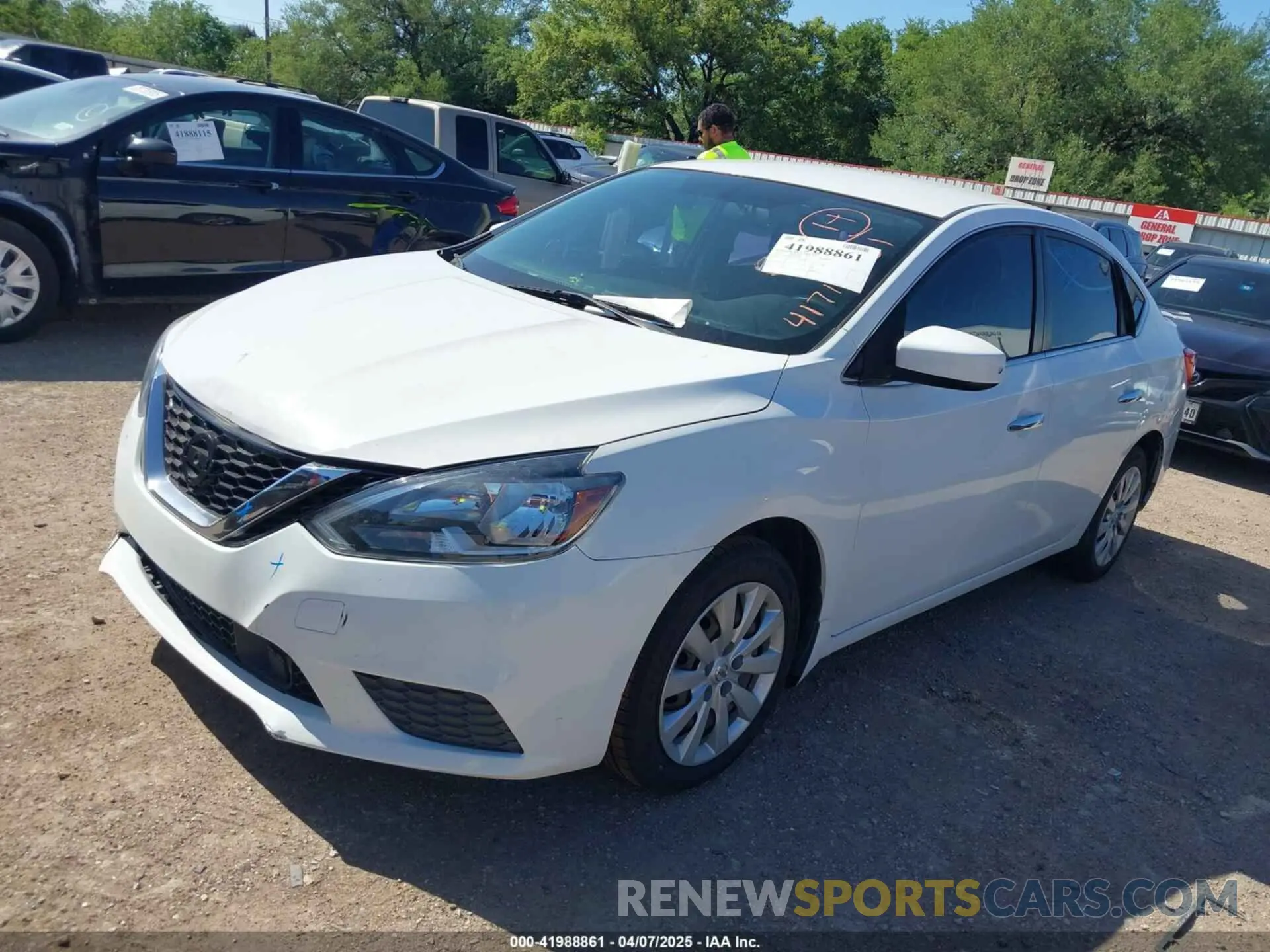 2 Photograph of a damaged car 3N1AB7AP7KY434477 NISSAN SENTRA 2019