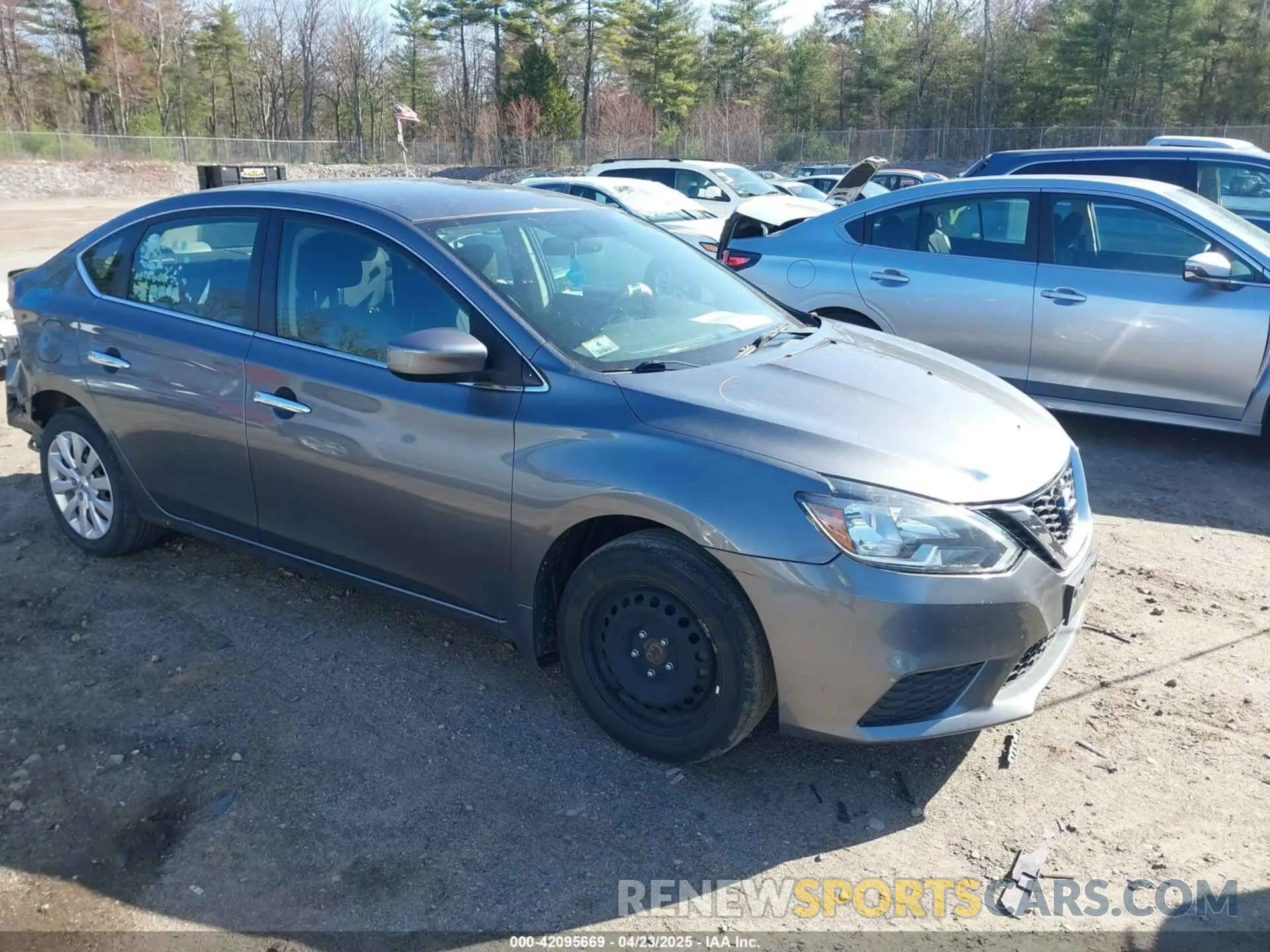 1 Photograph of a damaged car 3N1AB7AP7KY434981 NISSAN SENTRA 2019