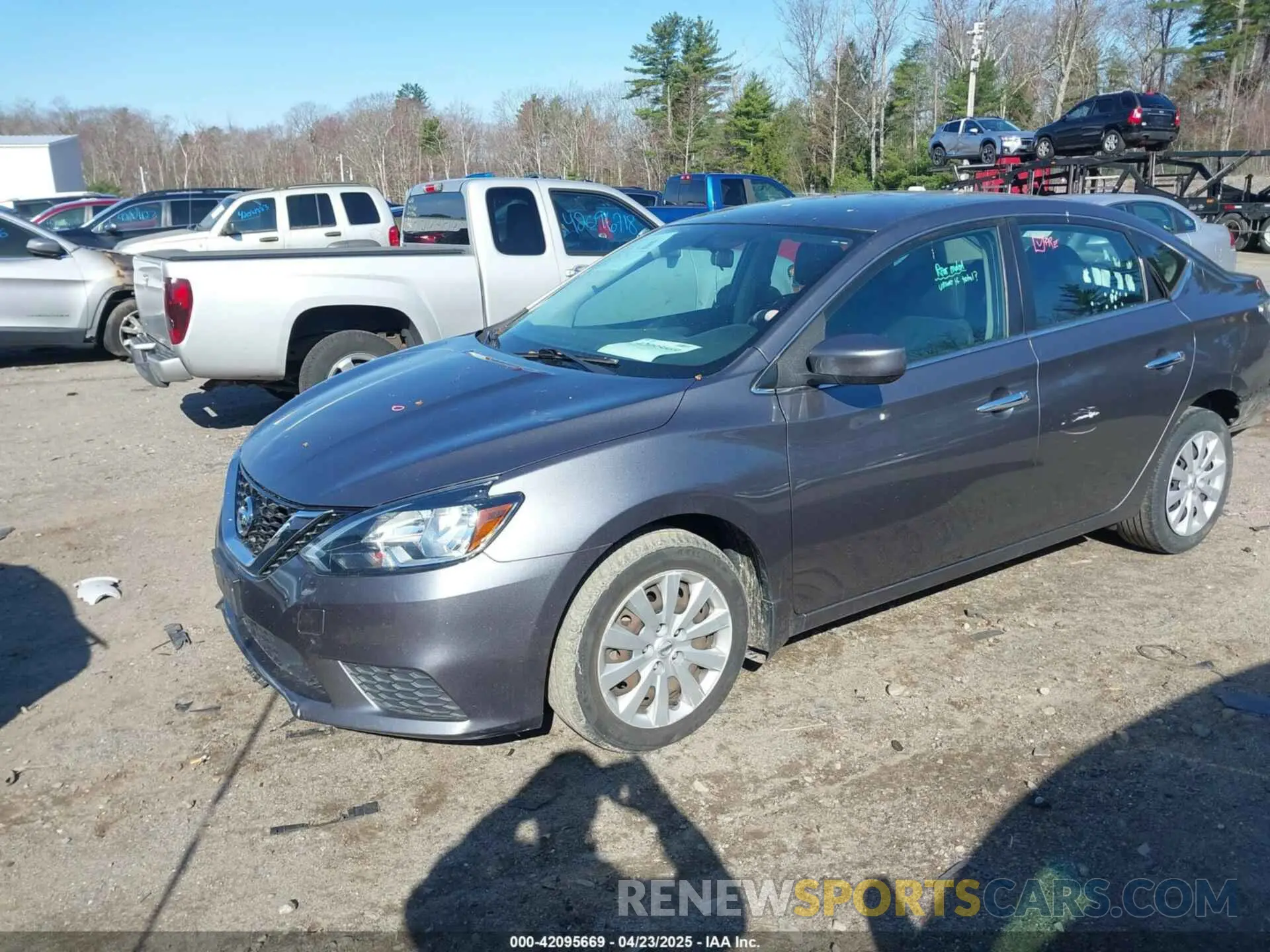 2 Photograph of a damaged car 3N1AB7AP7KY434981 NISSAN SENTRA 2019