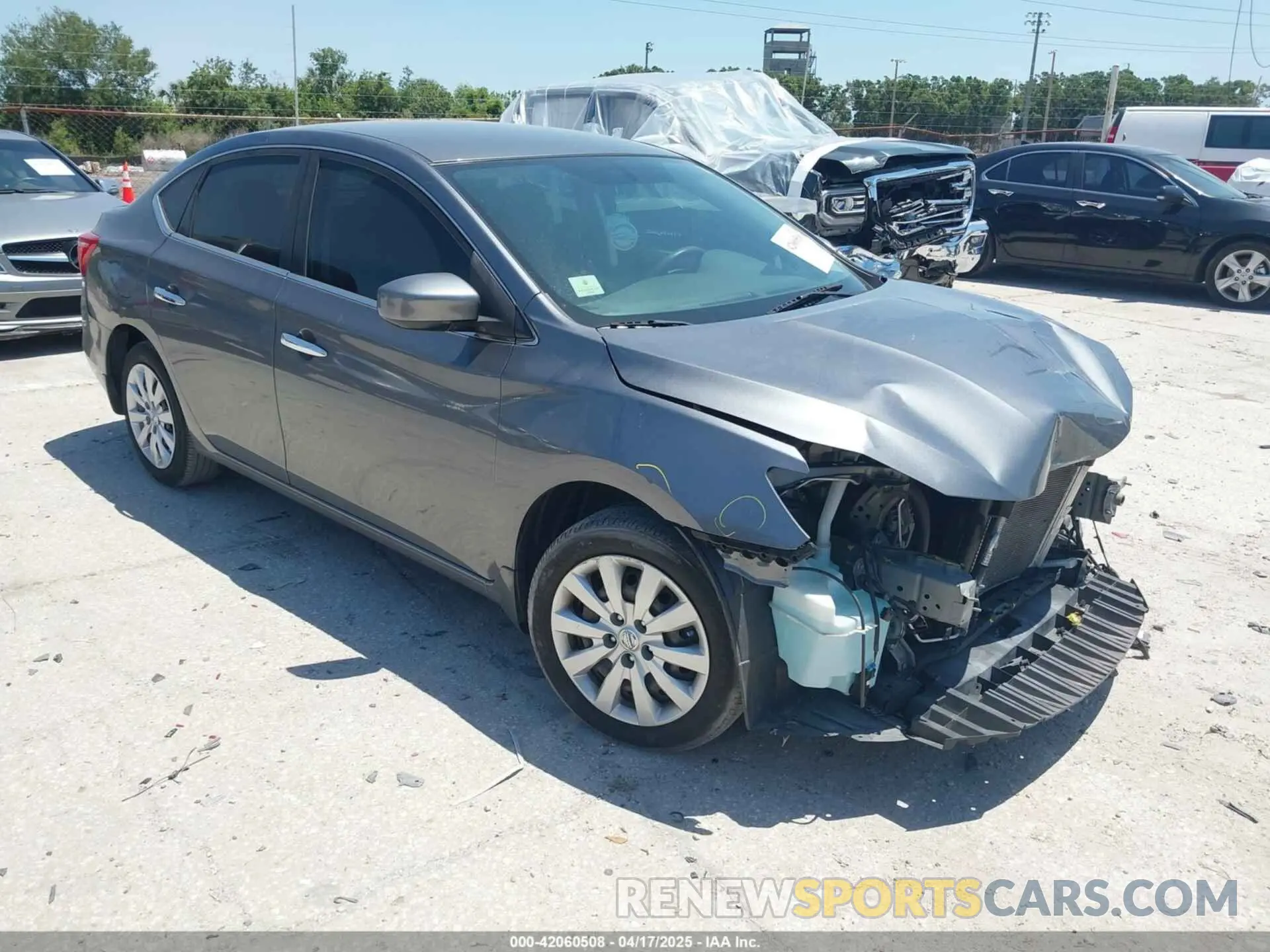 1 Photograph of a damaged car 3N1AB7AP7KY441316 NISSAN SENTRA 2019