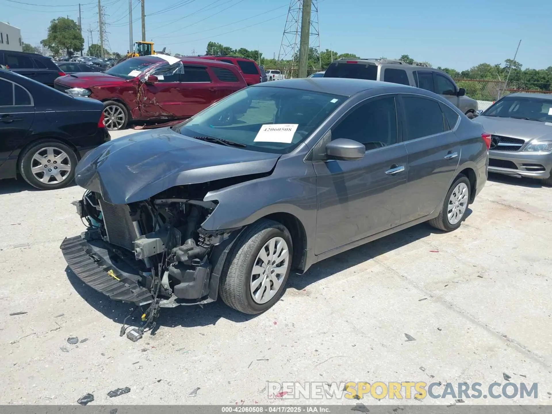 2 Photograph of a damaged car 3N1AB7AP7KY441316 NISSAN SENTRA 2019