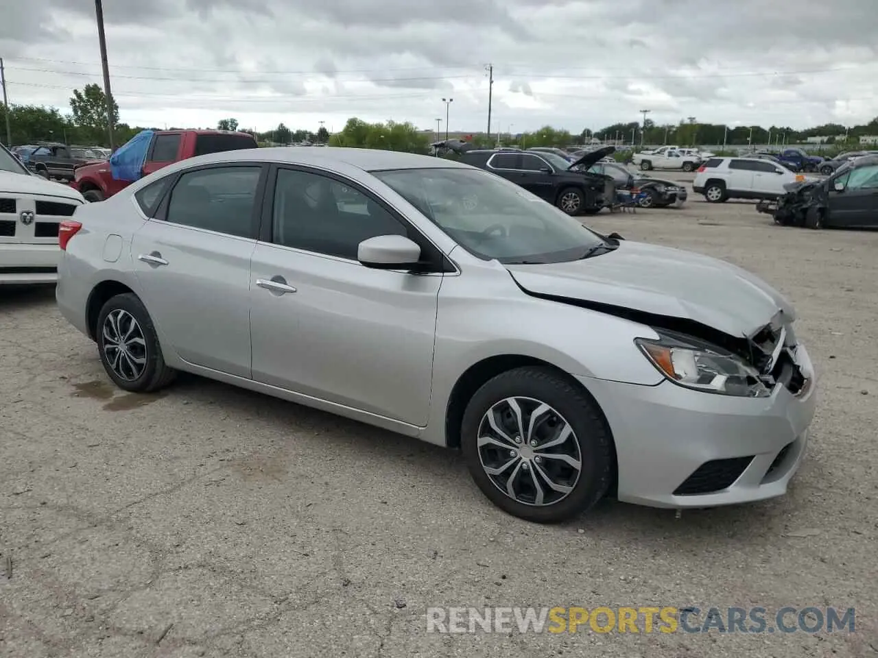 4 Photograph of a damaged car 3N1AB7AP7KY444961 NISSAN SENTRA 2019