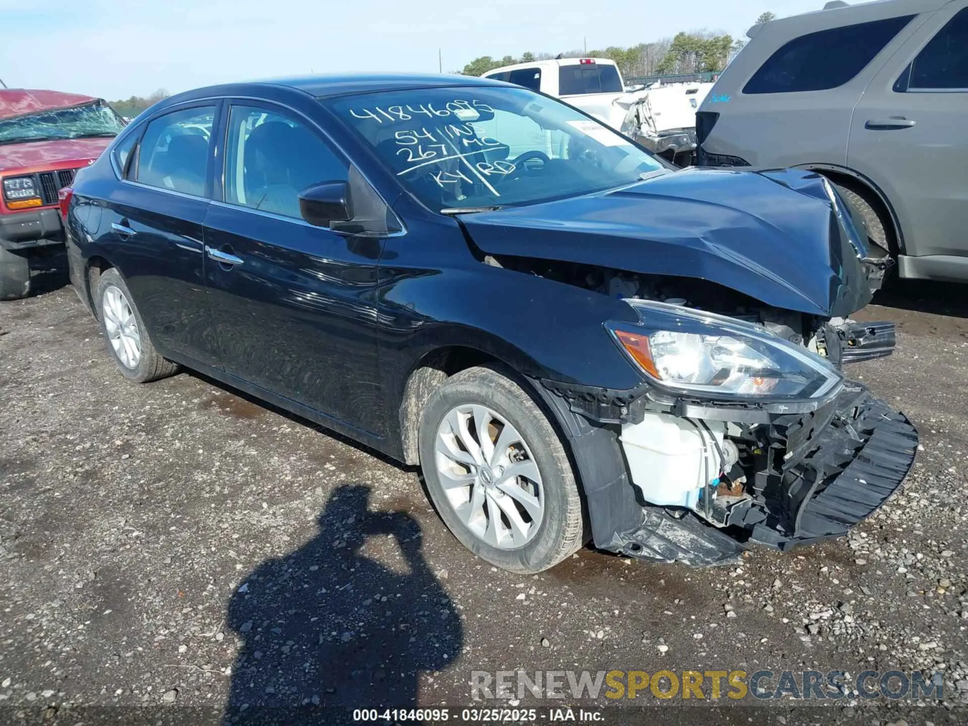 1 Photograph of a damaged car 3N1AB7AP7KY445186 NISSAN SENTRA 2019