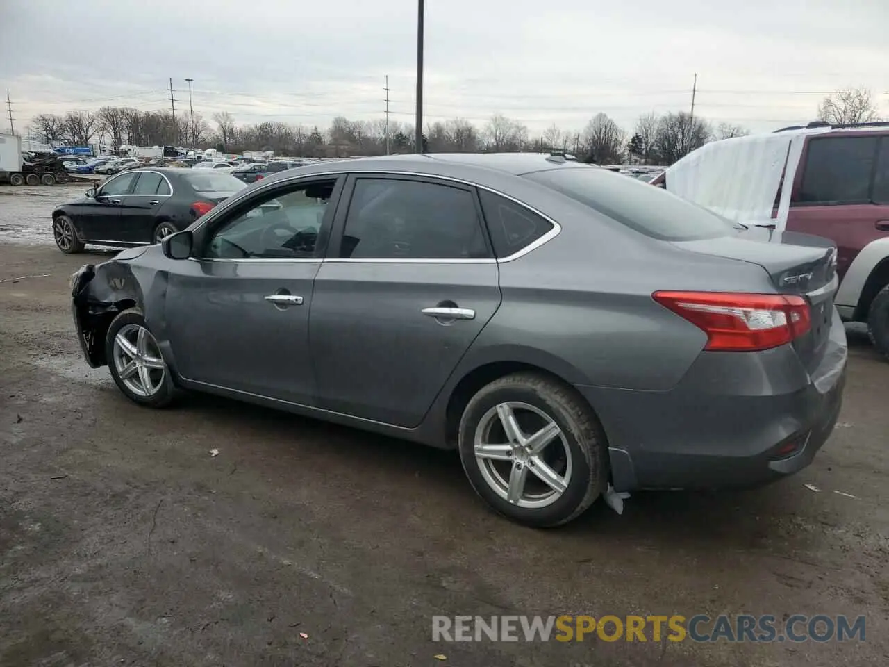 2 Photograph of a damaged car 3N1AB7AP7KY454213 NISSAN SENTRA 2019