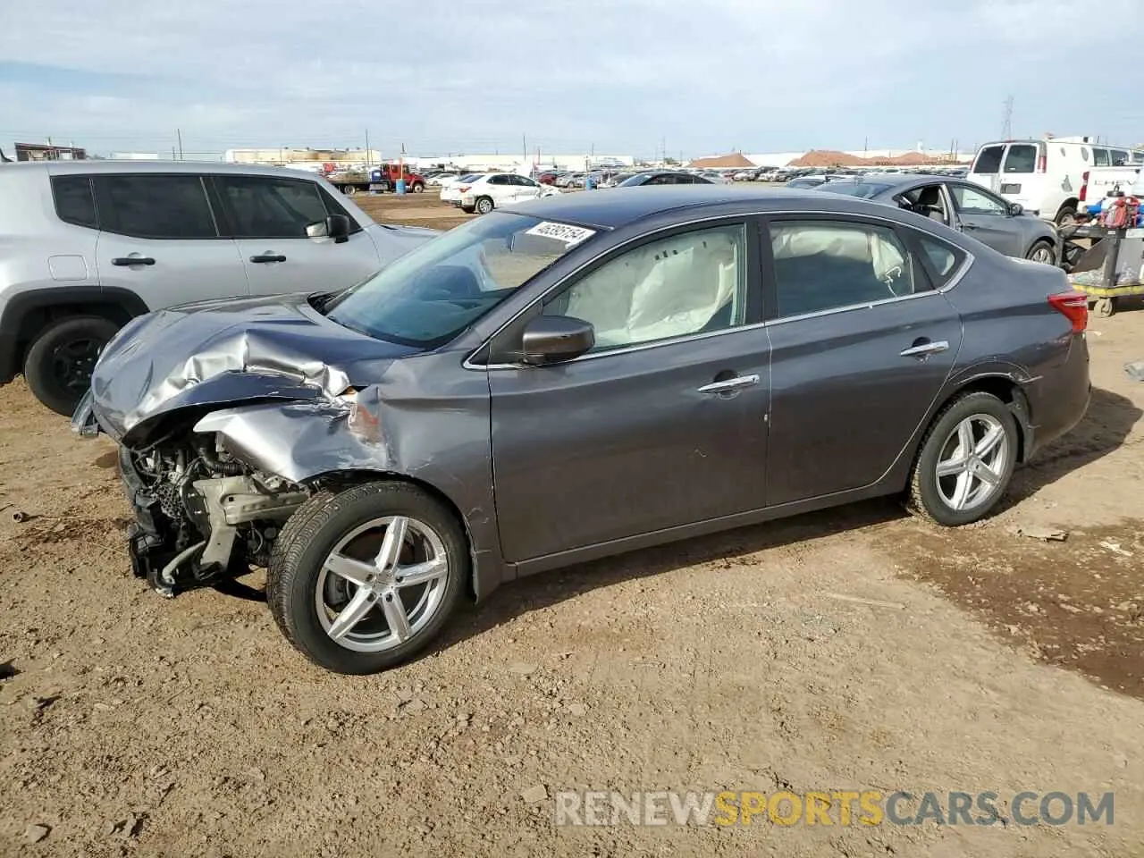 1 Photograph of a damaged car 3N1AB7AP7KY457919 NISSAN SENTRA 2019