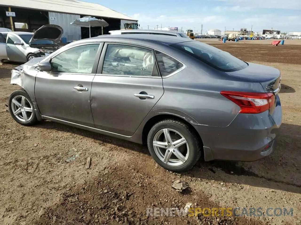 2 Photograph of a damaged car 3N1AB7AP7KY457919 NISSAN SENTRA 2019