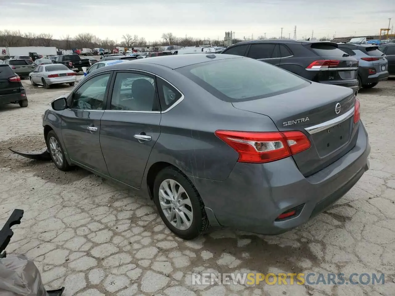 2 Photograph of a damaged car 3N1AB7AP8KL605900 NISSAN SENTRA 2019