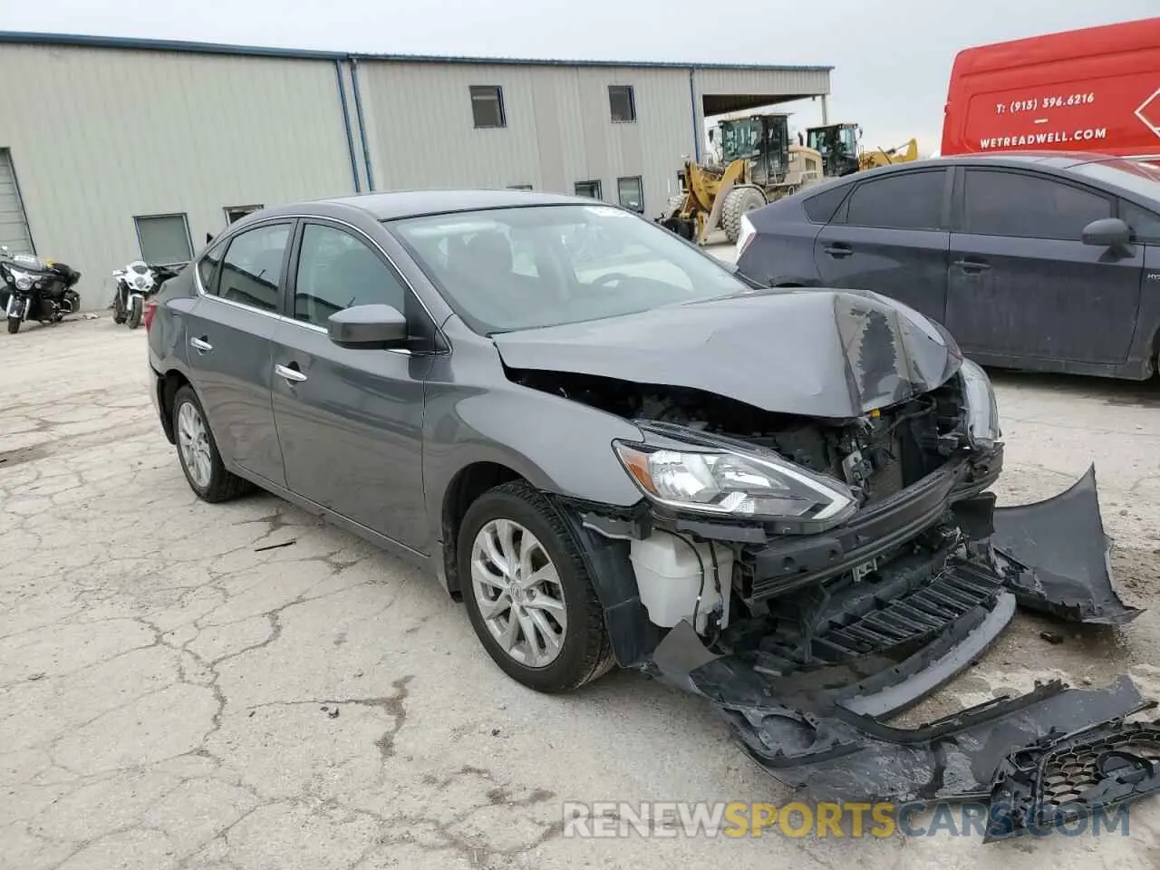 4 Photograph of a damaged car 3N1AB7AP8KL605900 NISSAN SENTRA 2019