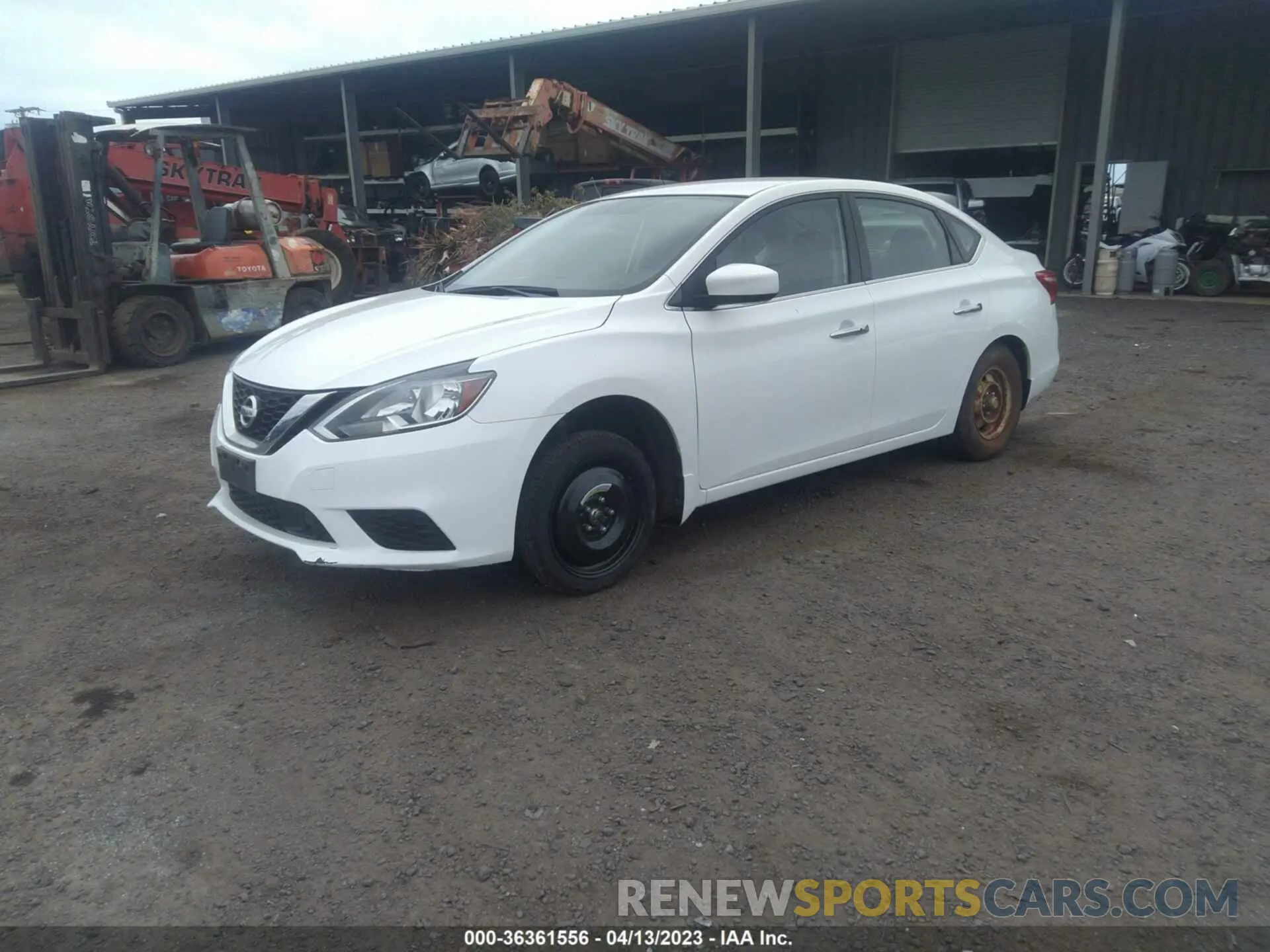 2 Photograph of a damaged car 3N1AB7AP8KL606626 NISSAN SENTRA 2019