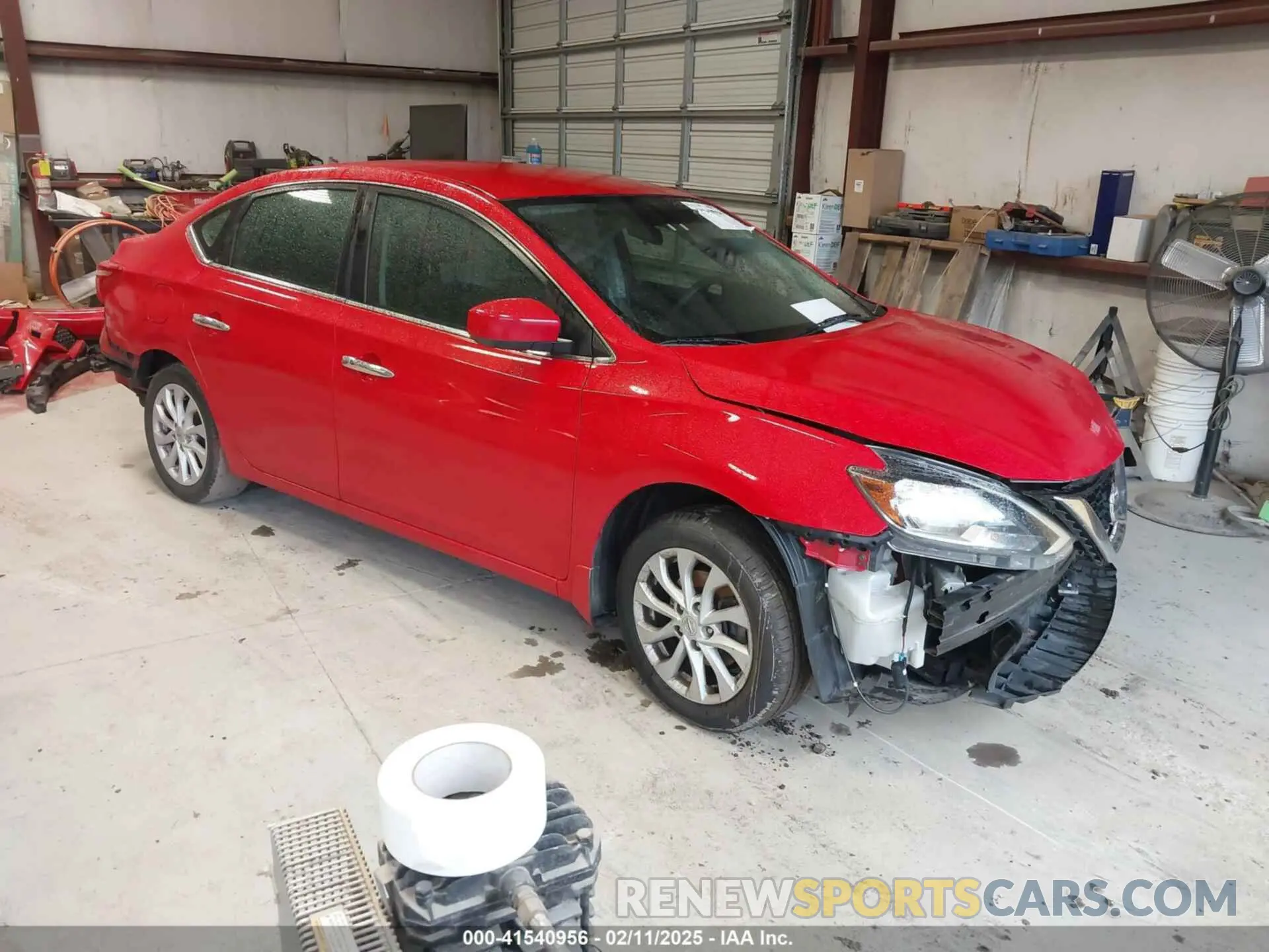 1 Photograph of a damaged car 3N1AB7AP8KL606688 NISSAN SENTRA 2019