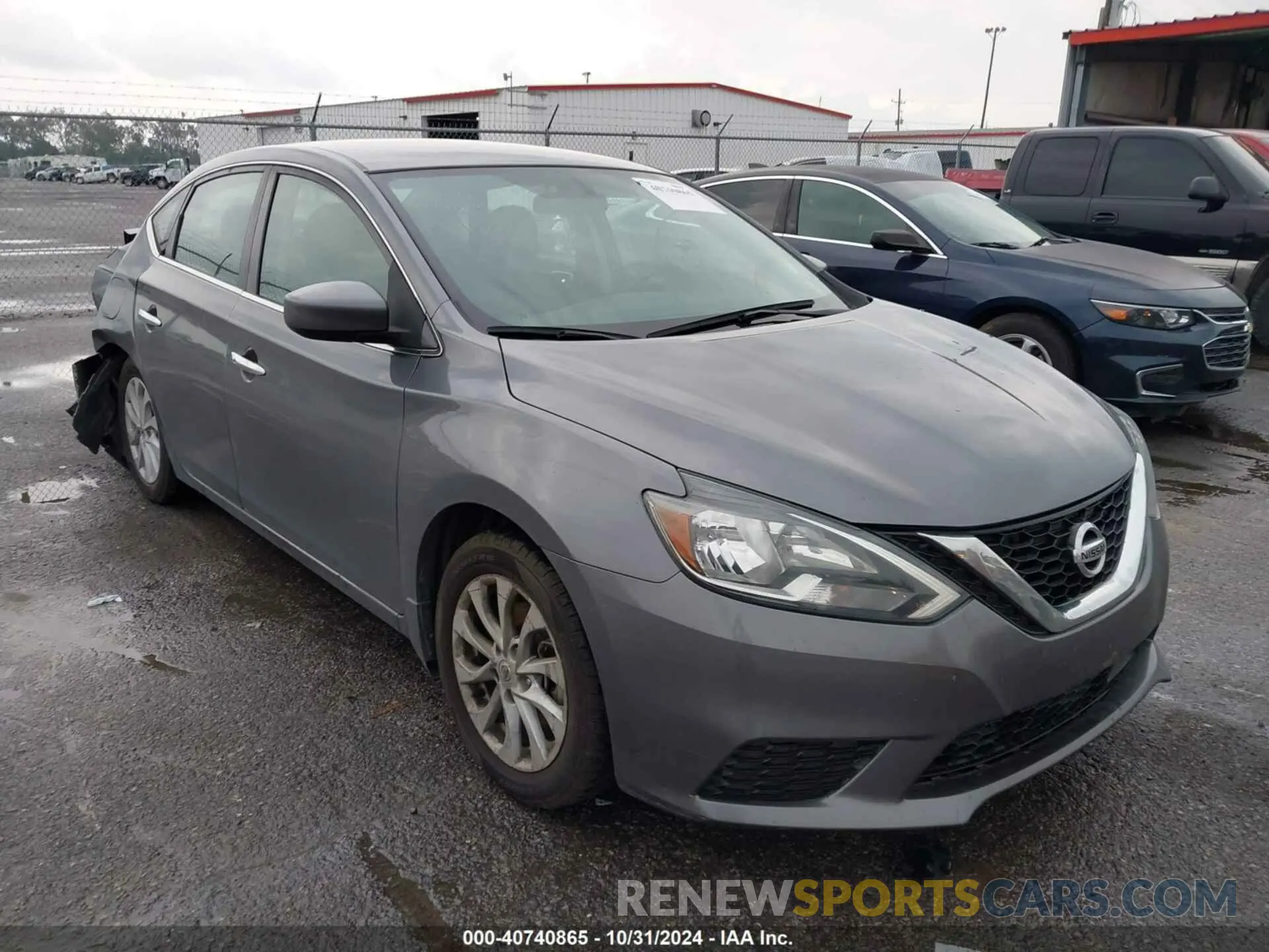 1 Photograph of a damaged car 3N1AB7AP8KL606786 NISSAN SENTRA 2019