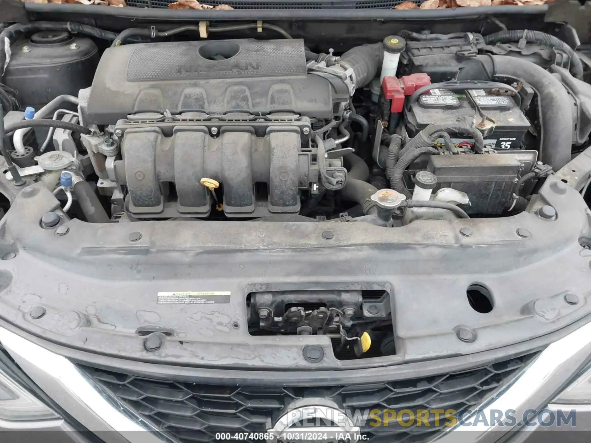 10 Photograph of a damaged car 3N1AB7AP8KL606786 NISSAN SENTRA 2019