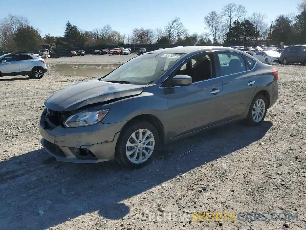 1 Photograph of a damaged car 3N1AB7AP8KL620610 NISSAN SENTRA 2019