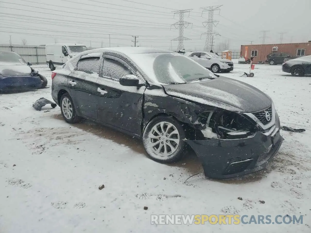 4 Photograph of a damaged car 3N1AB7AP8KL626777 NISSAN SENTRA 2019