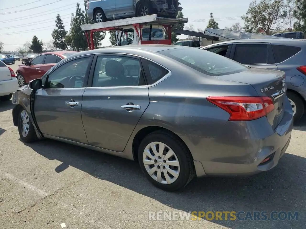 2 Photograph of a damaged car 3N1AB7AP8KY208920 NISSAN SENTRA 2019