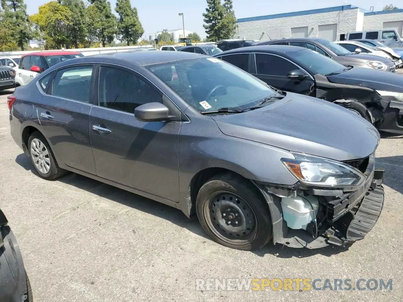 4 Photograph of a damaged car 3N1AB7AP8KY208920 NISSAN SENTRA 2019
