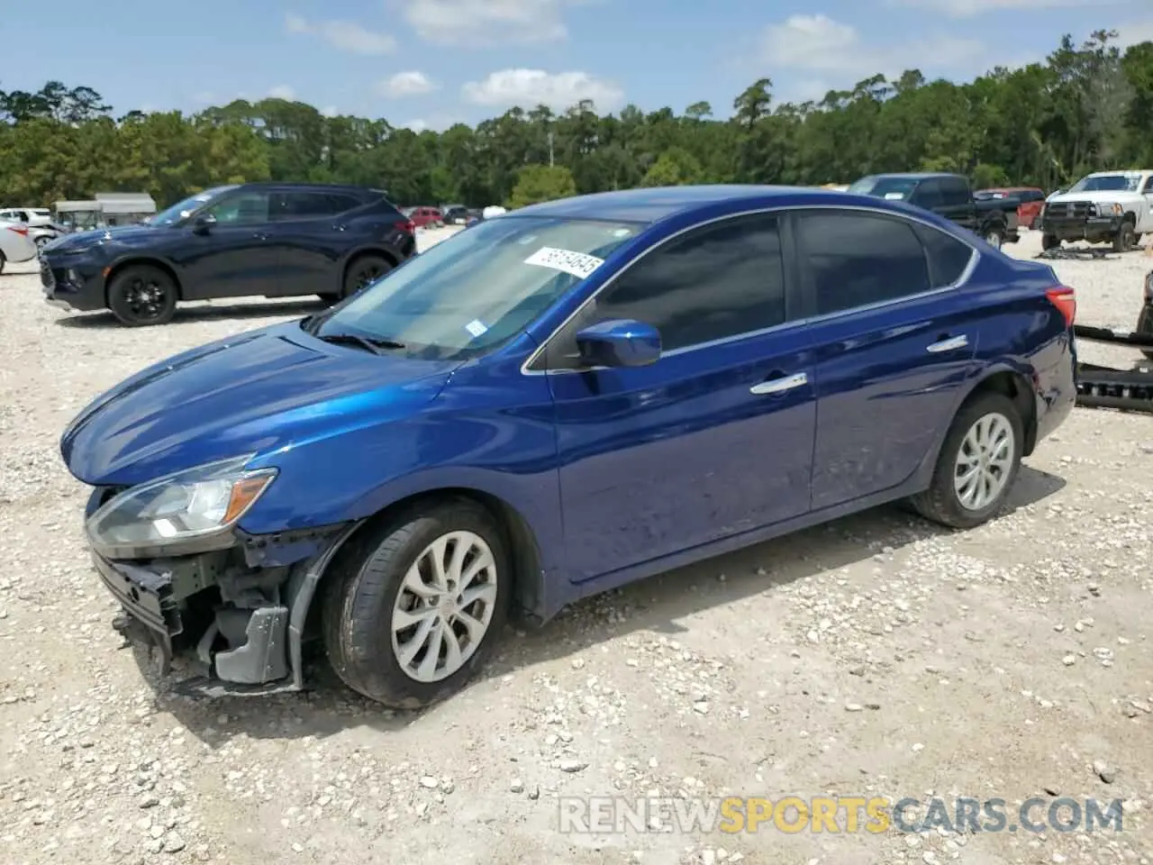1 Photograph of a damaged car 3N1AB7AP8KY214572 NISSAN SENTRA 2019
