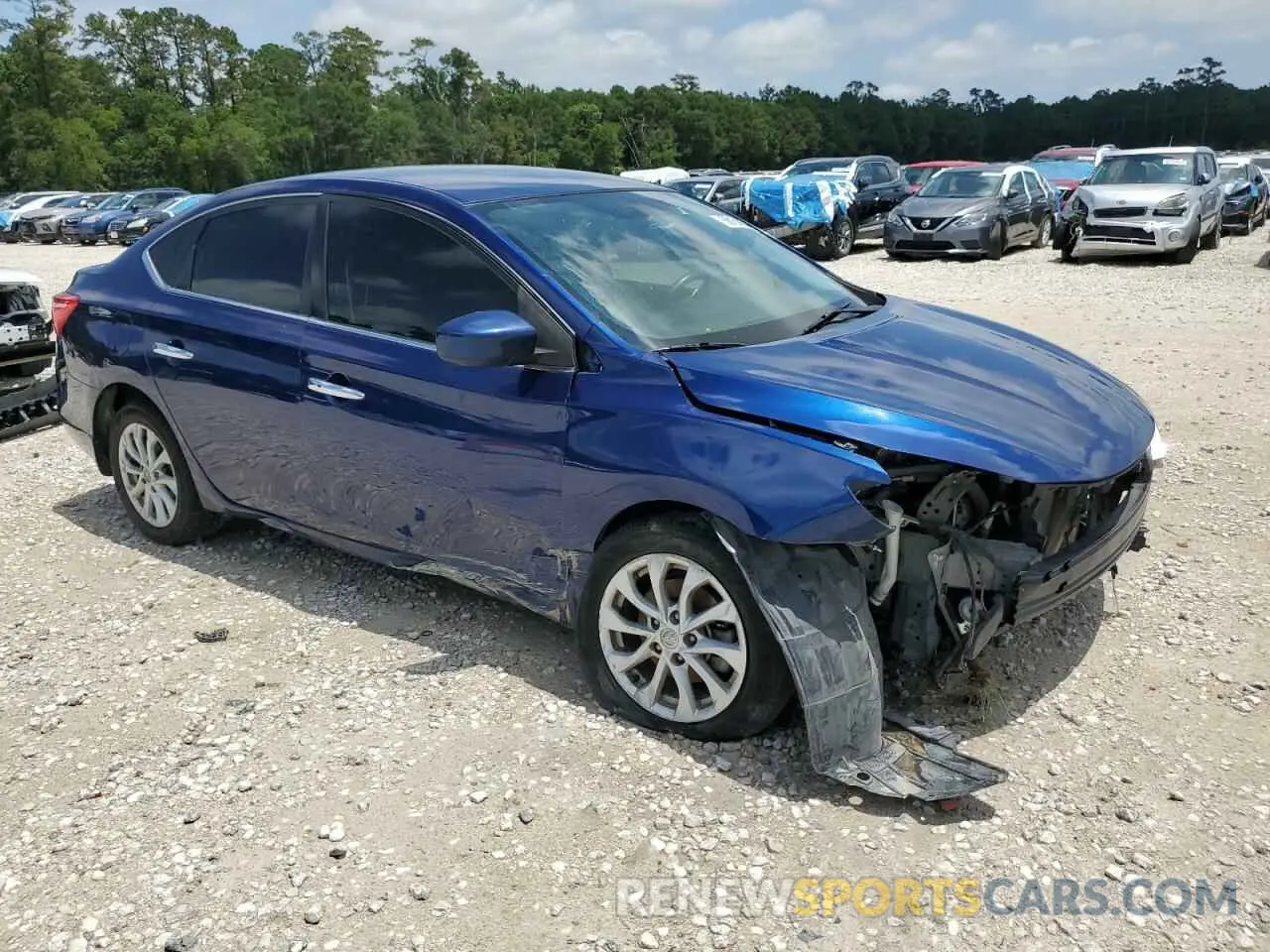 4 Photograph of a damaged car 3N1AB7AP8KY214572 NISSAN SENTRA 2019