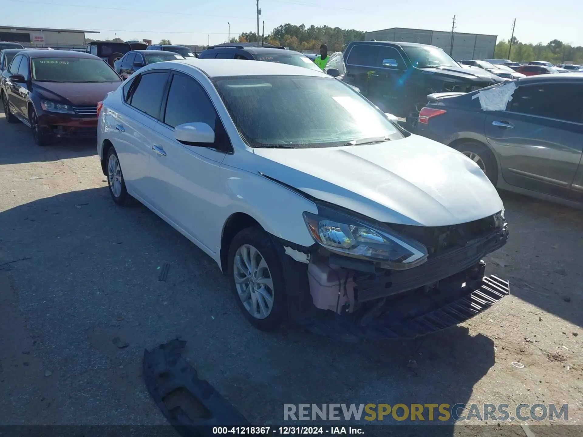 1 Photograph of a damaged car 3N1AB7AP8KY217231 NISSAN SENTRA 2019