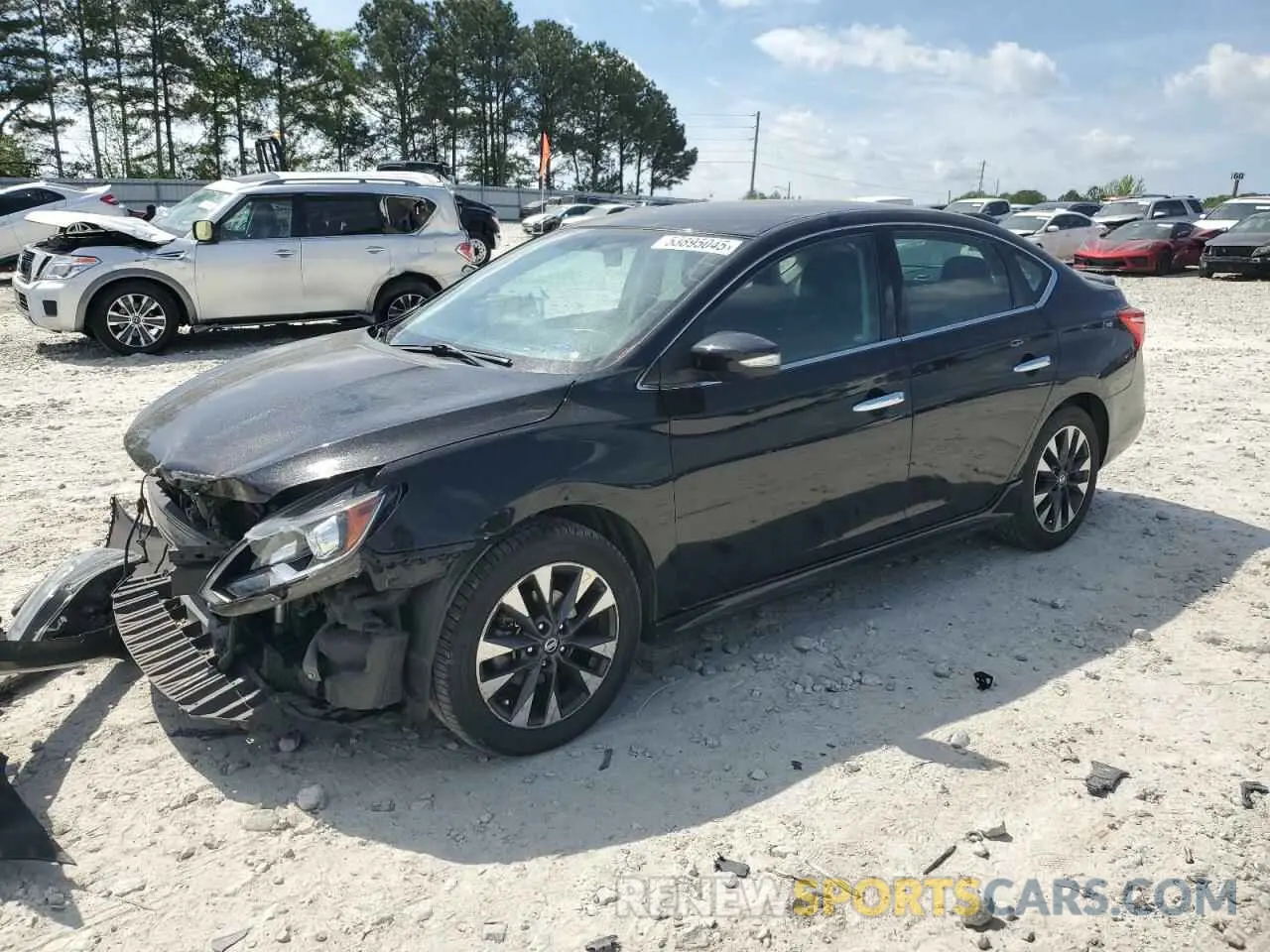 1 Photograph of a damaged car 3N1AB7AP8KY217326 NISSAN SENTRA 2019